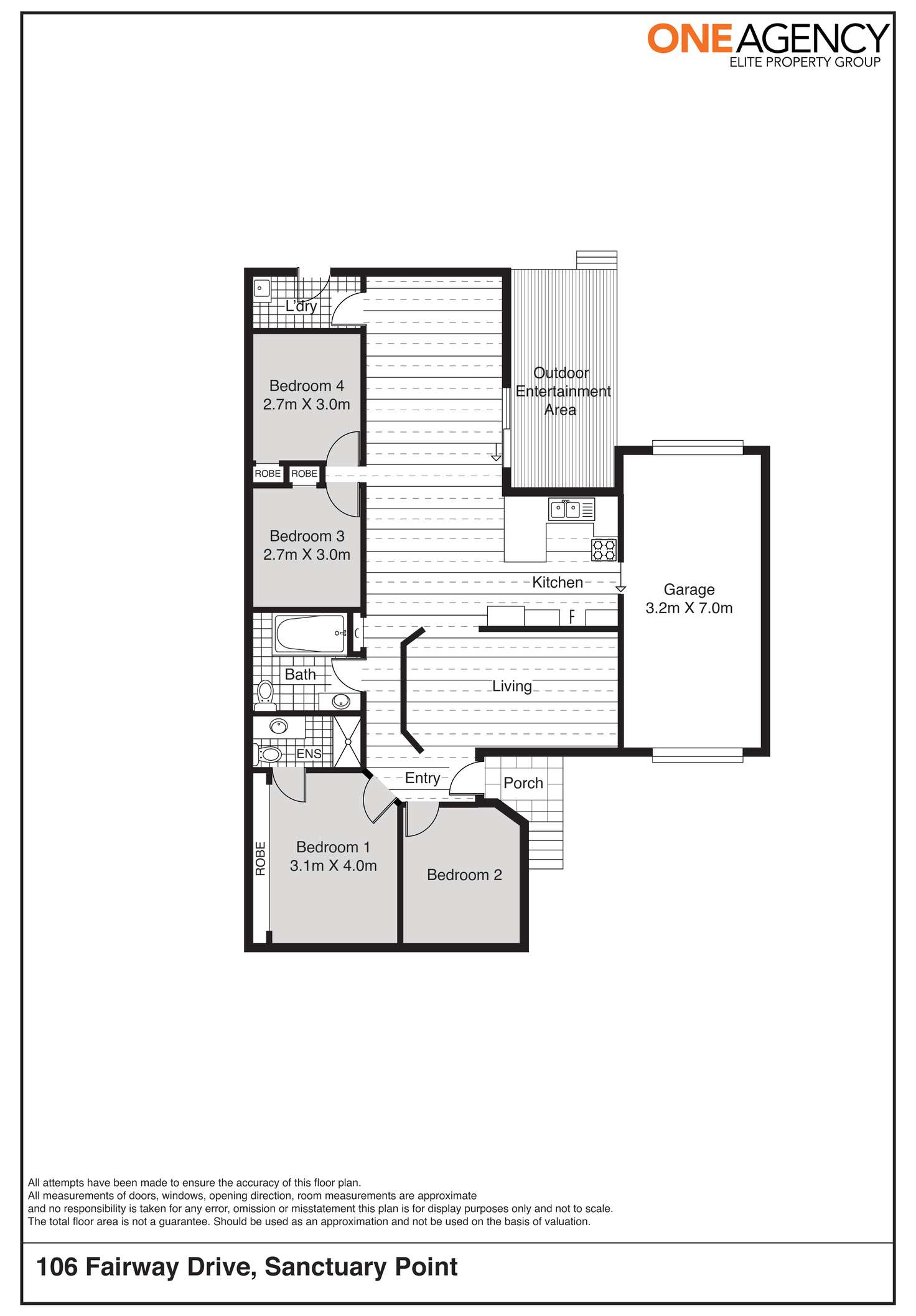 Floorplan of Homely house listing, 106 Fairway Drive, Sanctuary Point NSW 2540