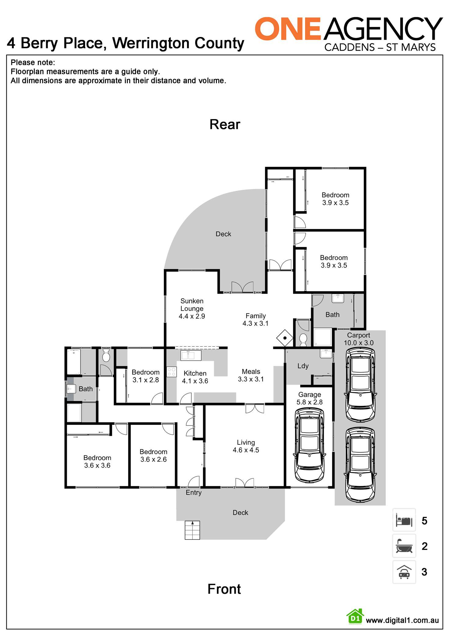 Floorplan of Homely house listing, 4 Berry Place, Werrington County NSW 2747