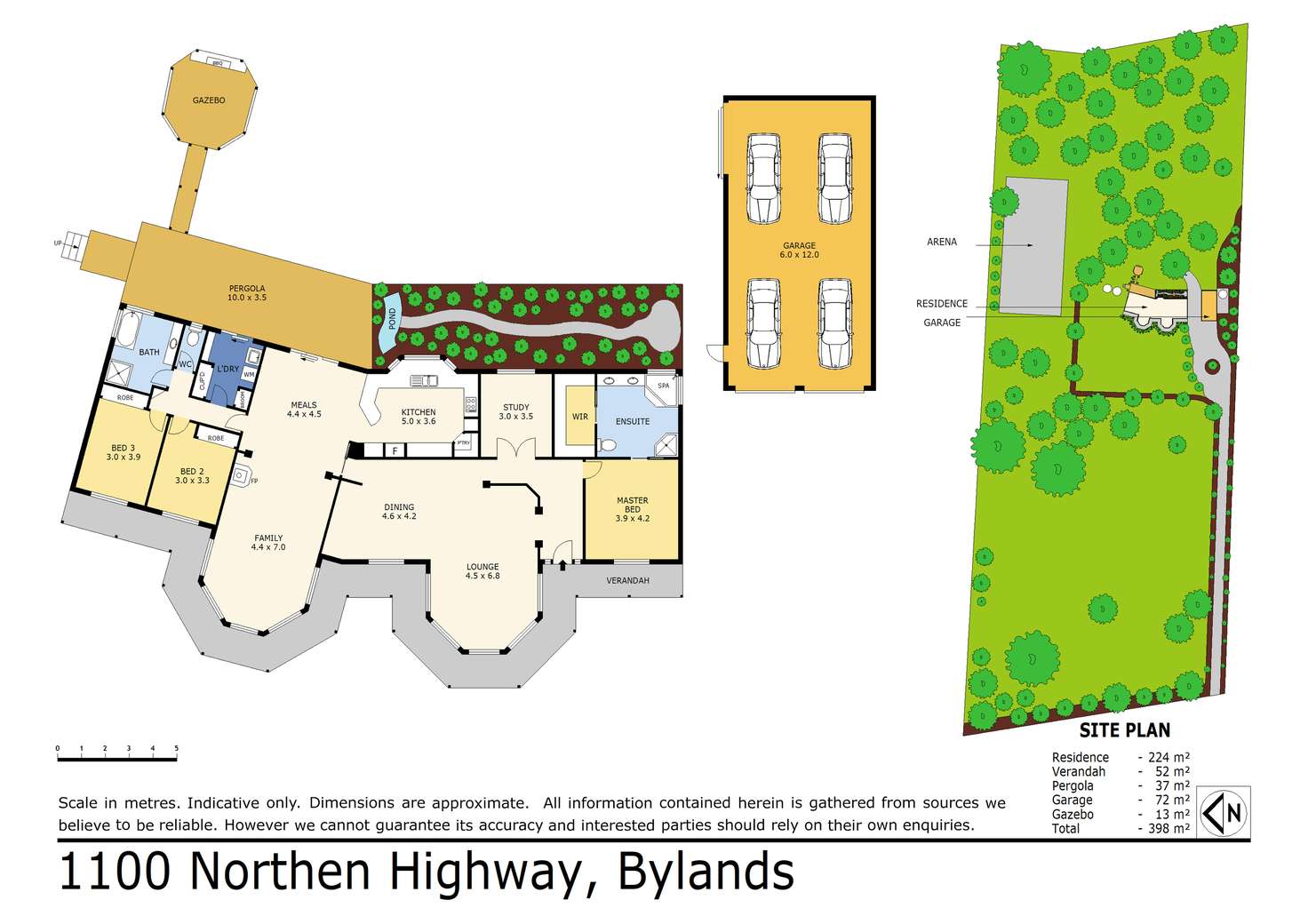 Floorplan of Homely acreageSemiRural listing, 1100 Northern Highway, Bylands VIC 3762