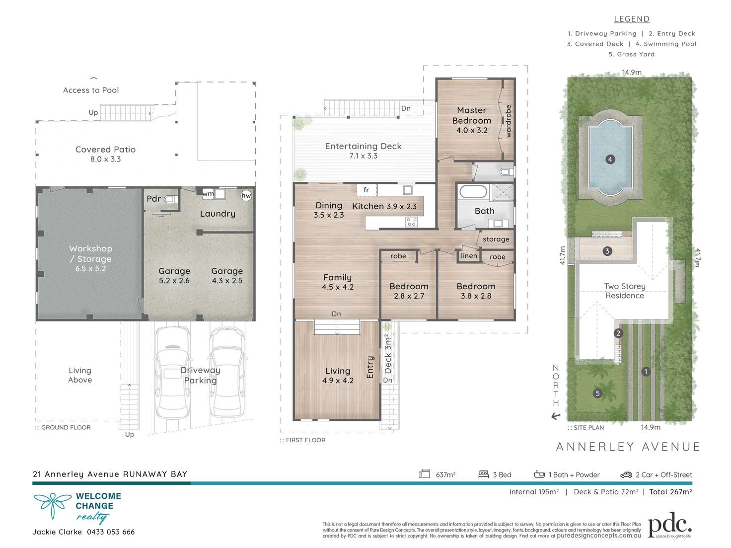 Floorplan of Homely house listing, 21 Annerley Avenue, Runaway Bay QLD 4216