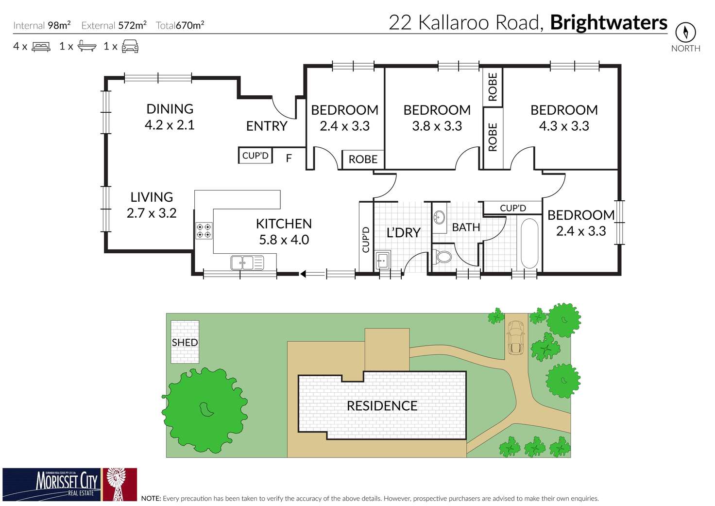 Floorplan of Homely house listing, 22 Kallaroo Road, Brightwaters NSW 2264