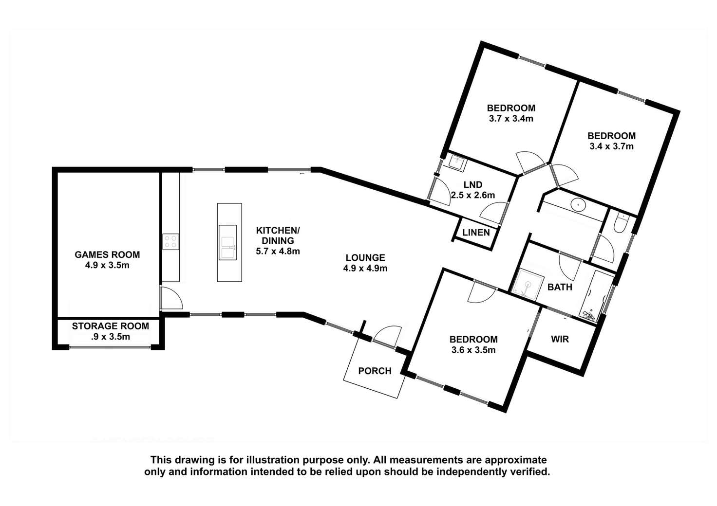 Floorplan of Homely house listing, 3 Kensen Court, Mount Gambier SA 5290