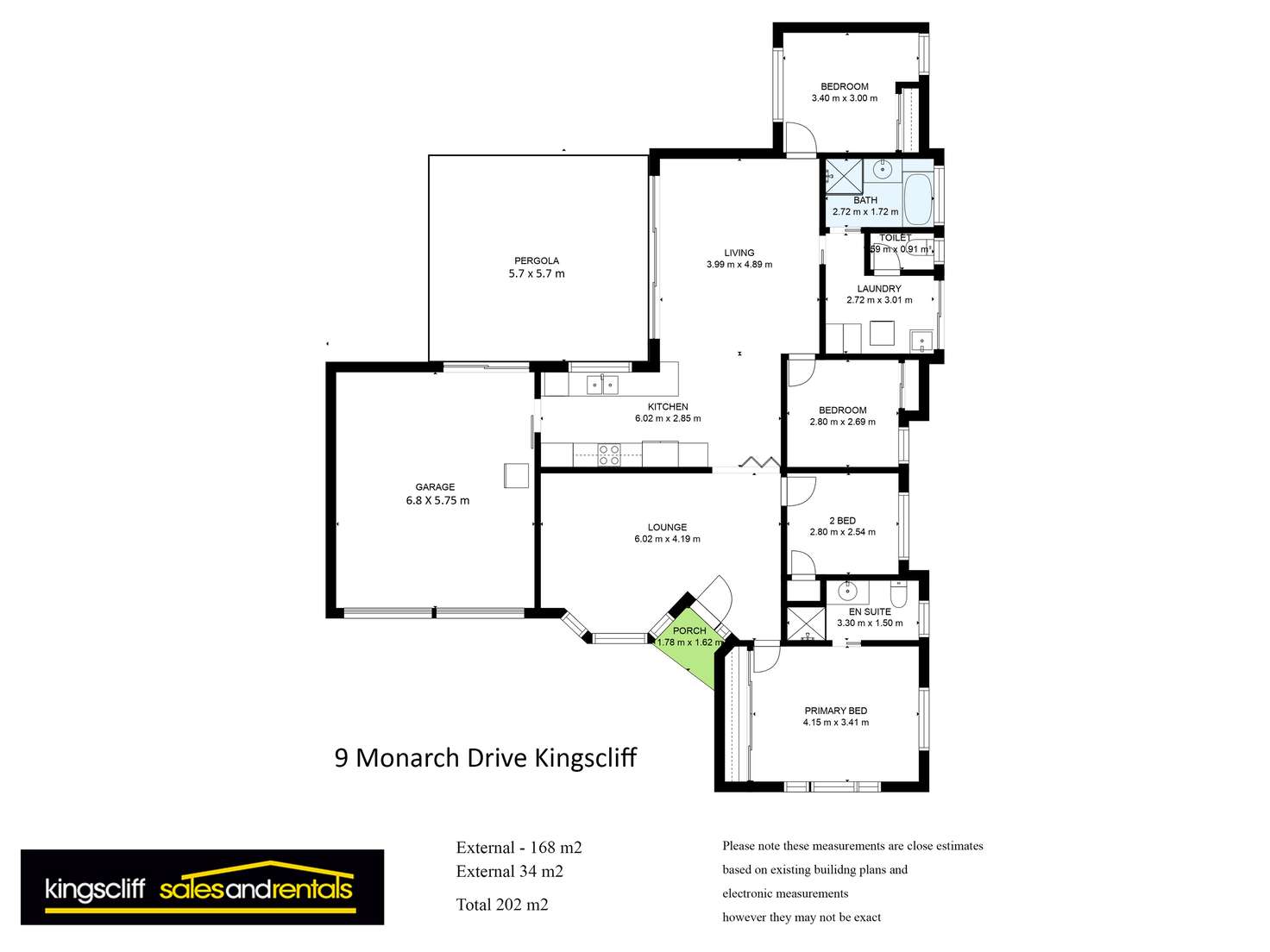 Floorplan of Homely house listing, 9 Monarch Drive, Kingscliff NSW 2487