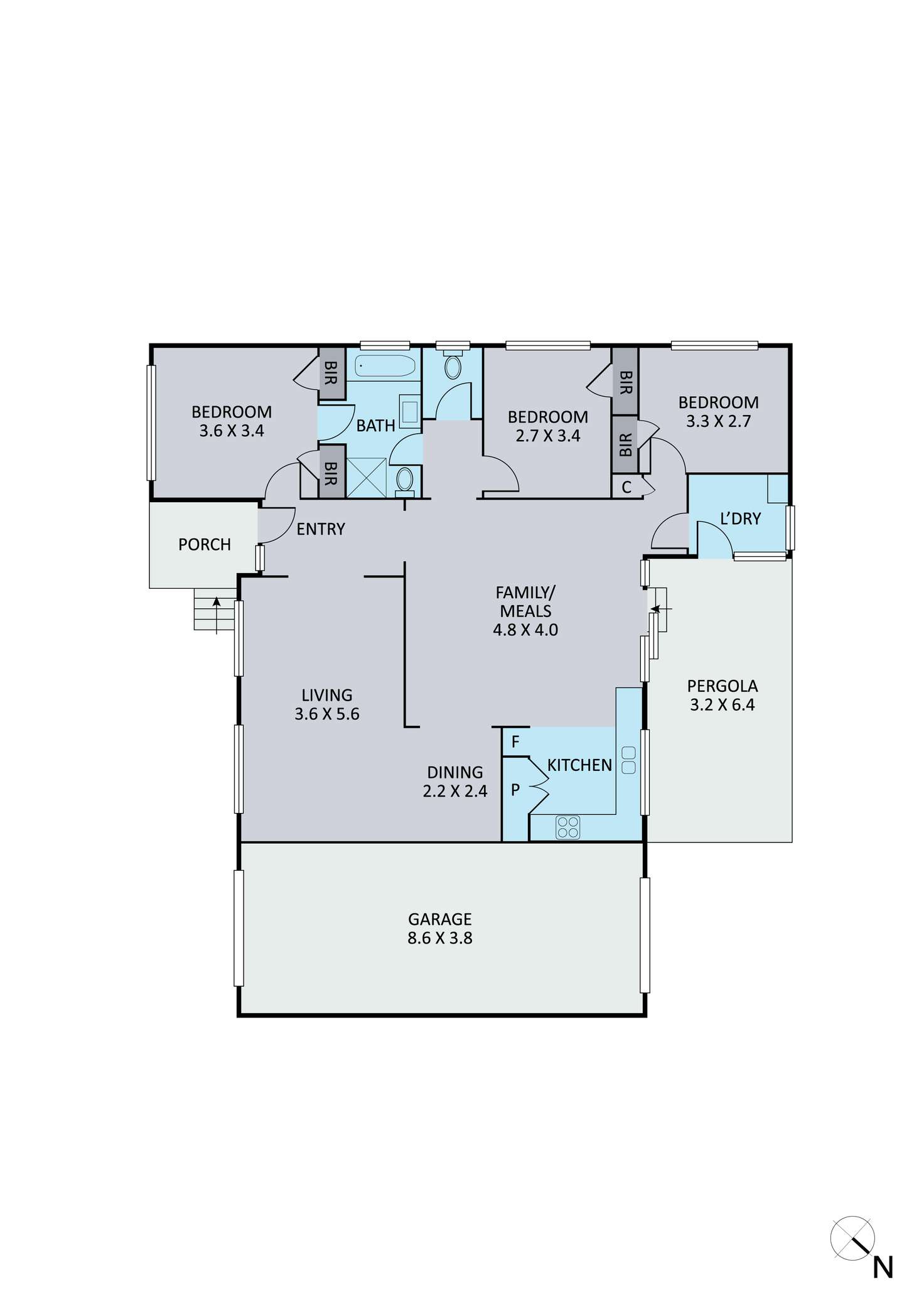 Floorplan of Homely house listing, 33 Thomas Mitchell Drive, Endeavour Hills VIC 3802