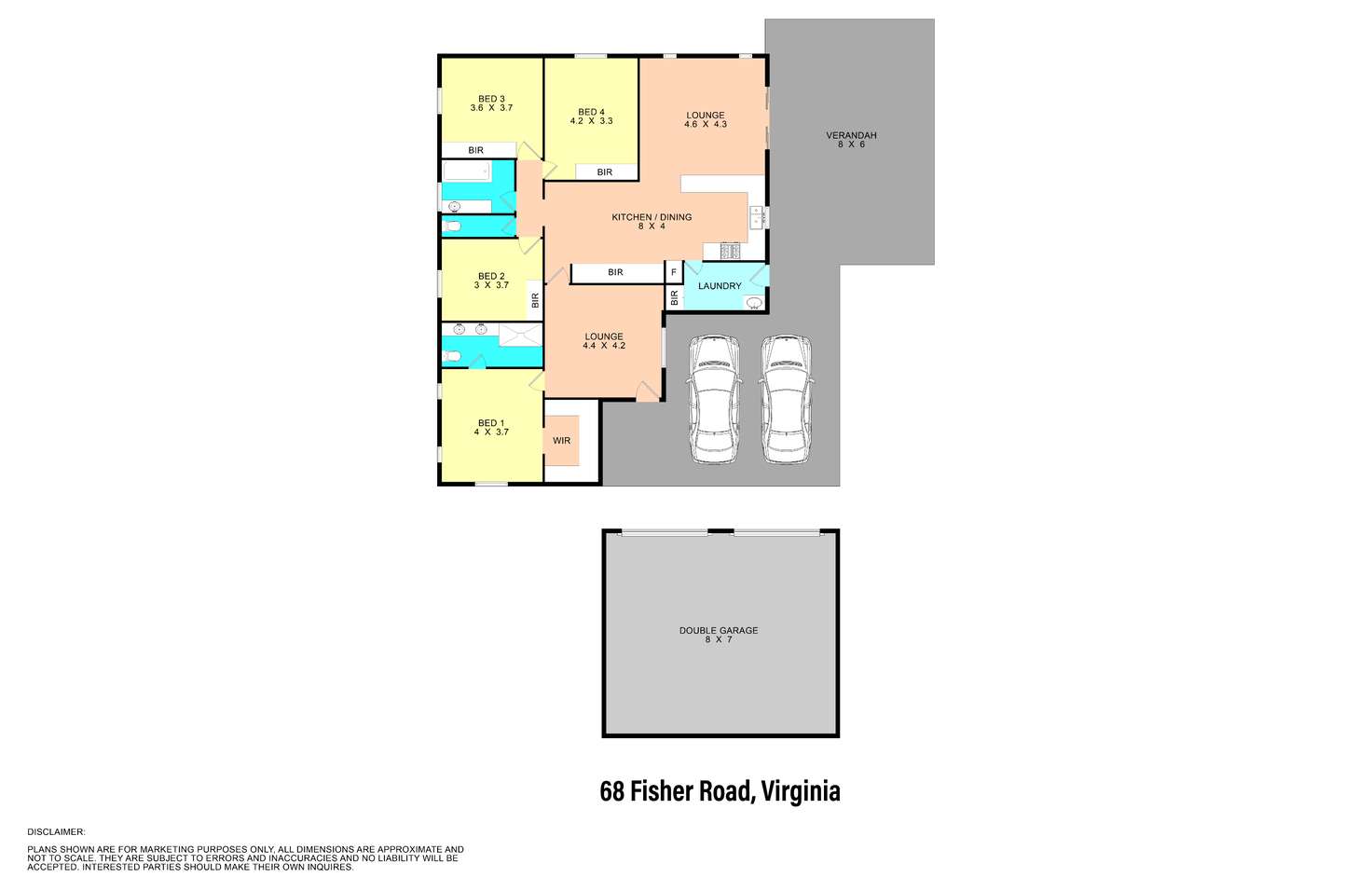 Floorplan of Homely house listing, 78 Fisher Rd, Virginia NT 834