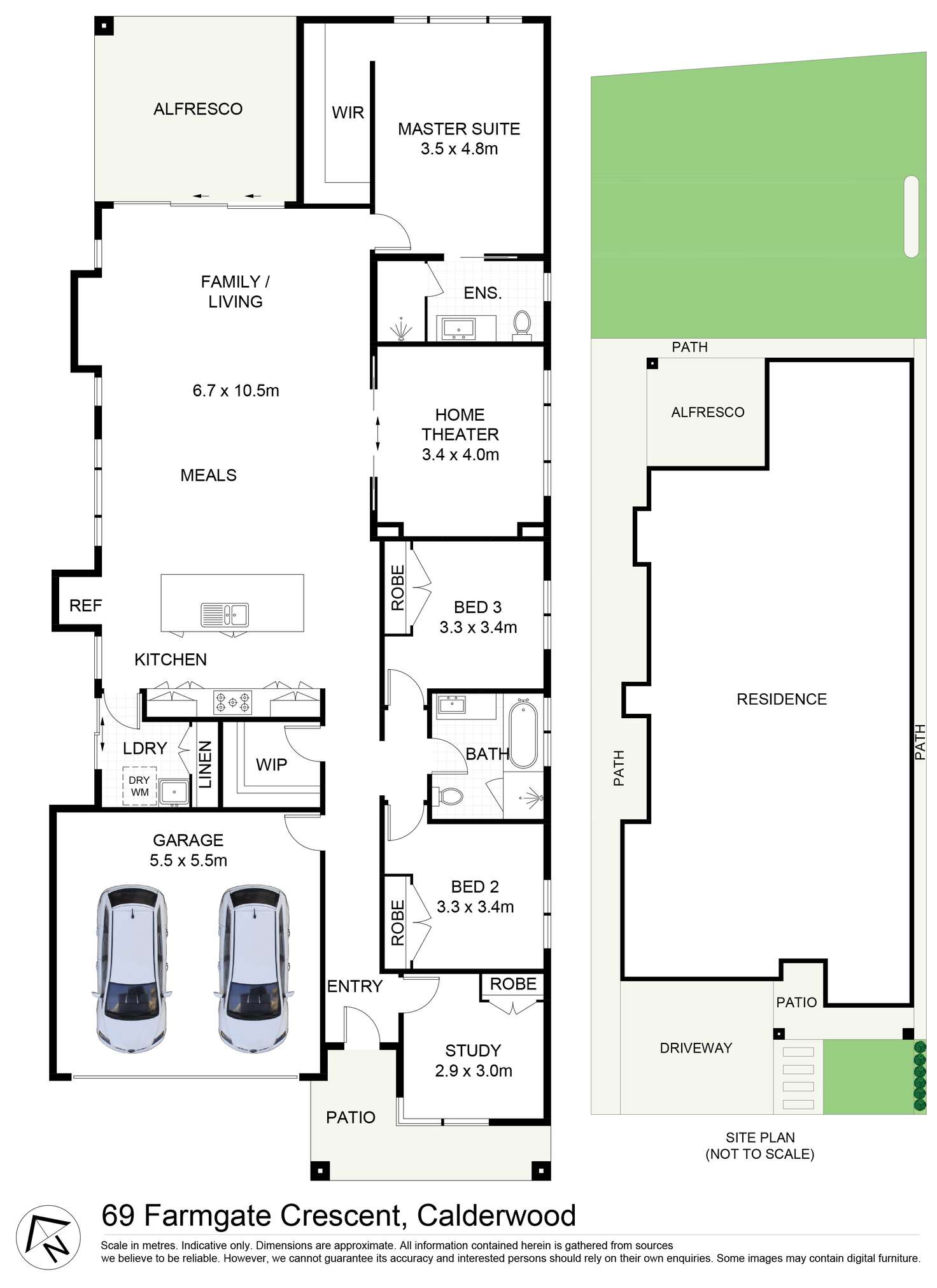 Floorplan of Homely house listing, 69 Farmgate Crescent, Calderwood NSW 2527