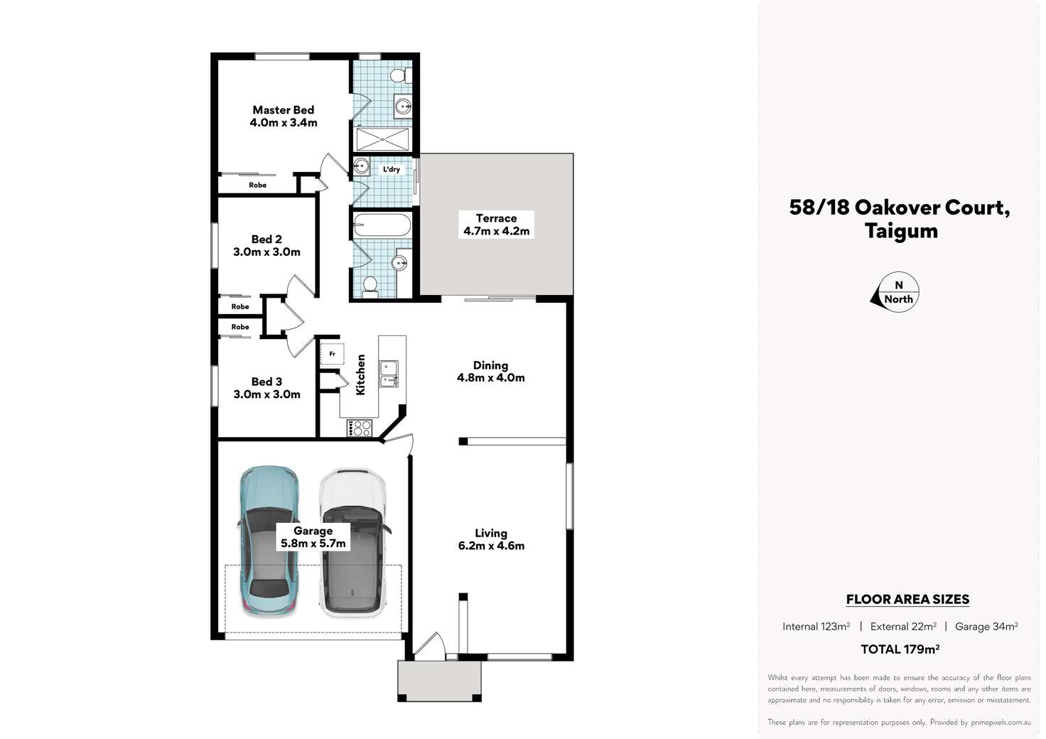 Floorplan of Homely townhouse listing, 58/18 Oakover Court, Taigum QLD 4018