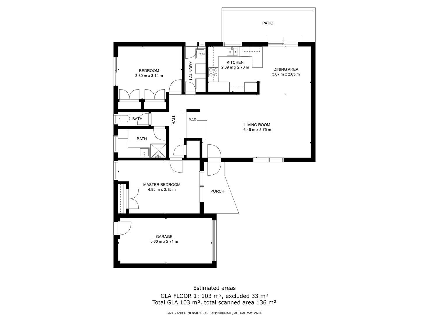Floorplan of Homely unit listing, 2/434 Union Road, Lavington NSW 2641