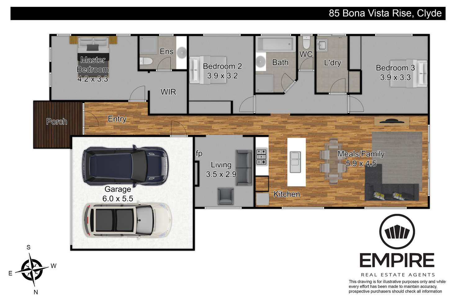 Floorplan of Homely house listing, 85 Bona Vista Rise, Clyde VIC 3978