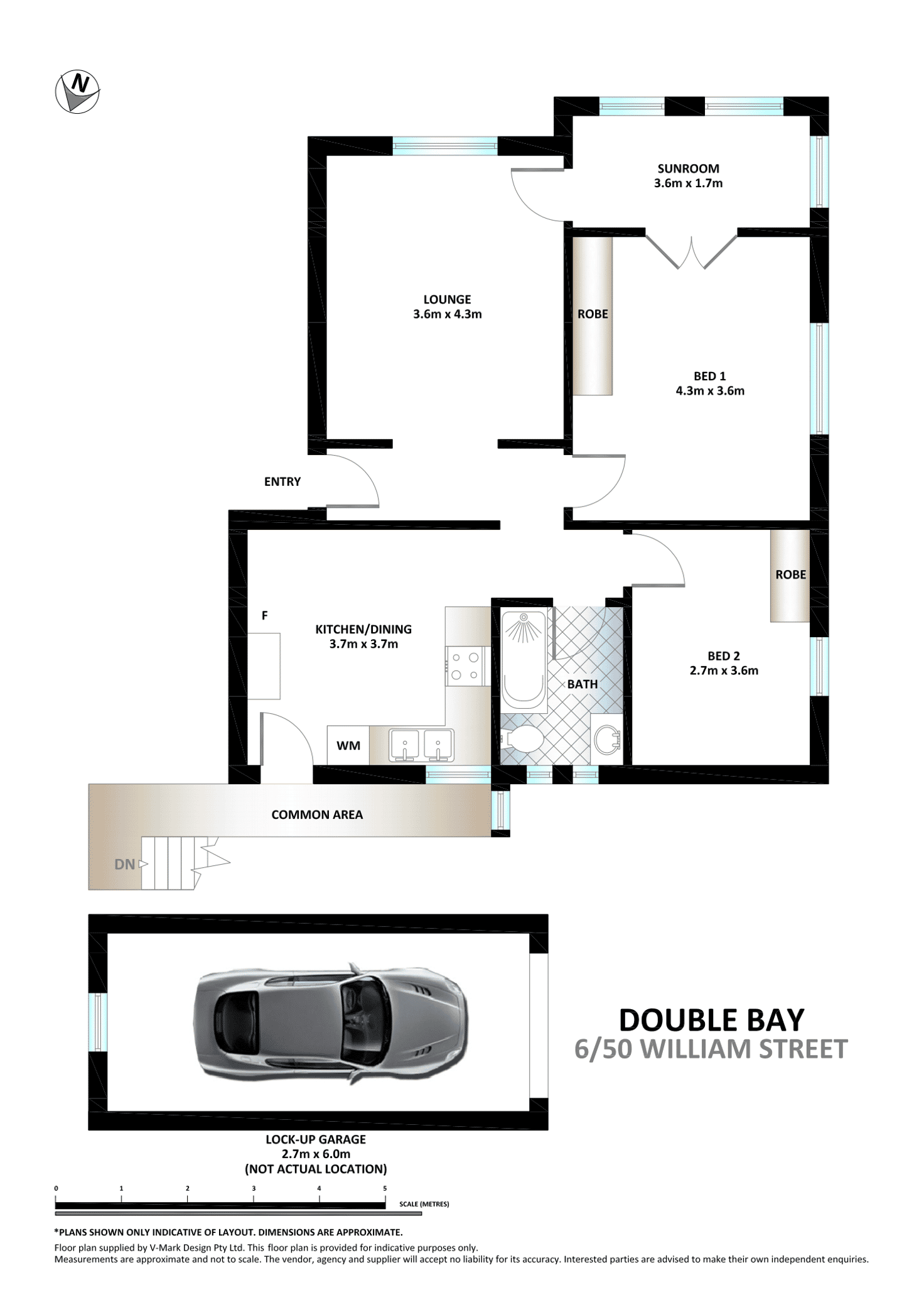 Floorplan of Homely apartment listing, 6/50 William Street, Double Bay NSW 2028