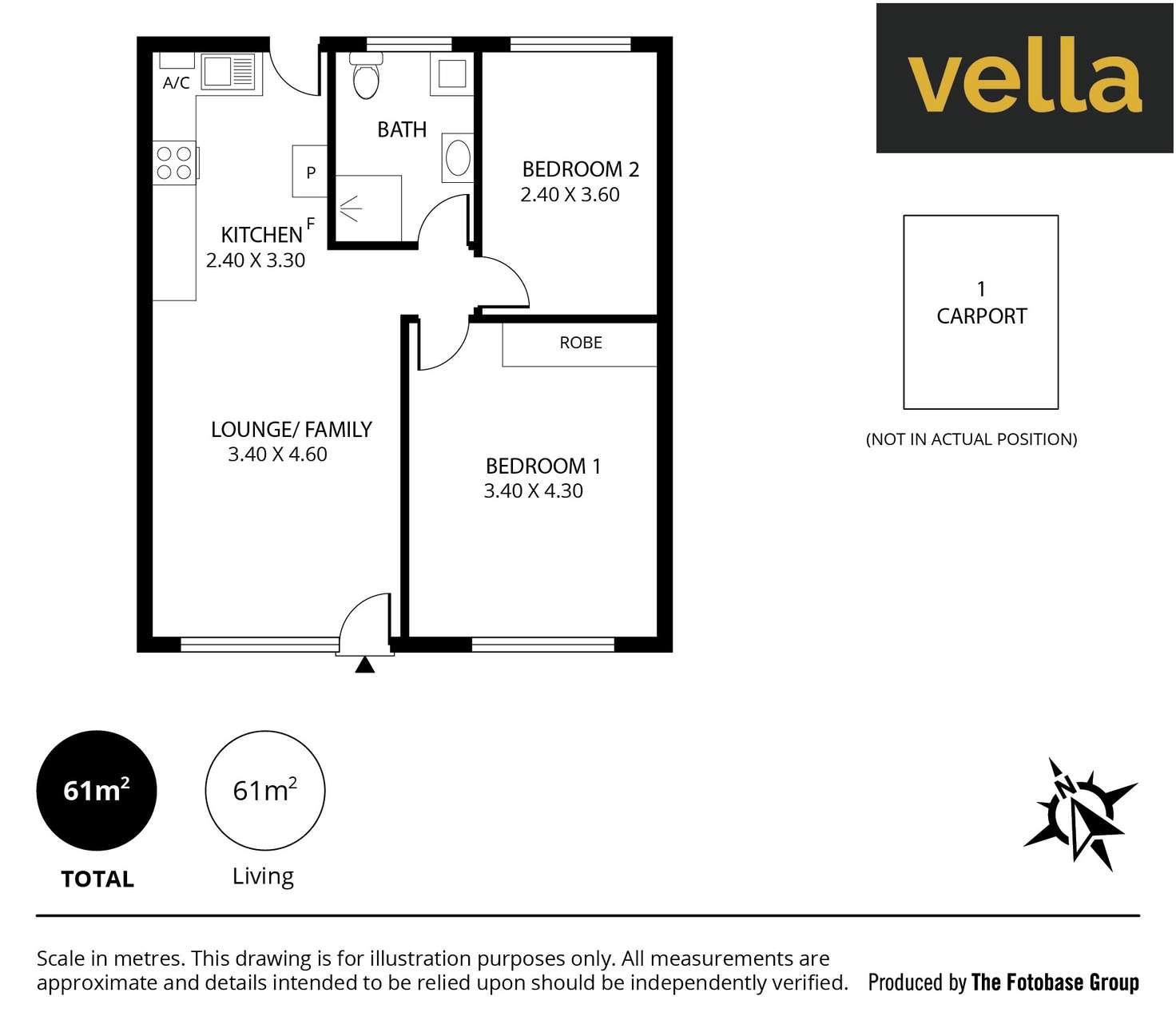 Floorplan of Homely apartment listing, 8/6 Fosters Road, Hillcrest SA 5086