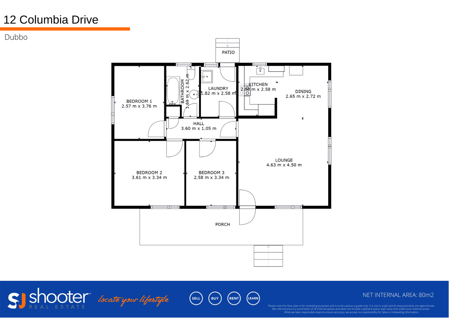 Floorplan of Homely house listing, 12 Columbia Drive, Dubbo NSW 2830