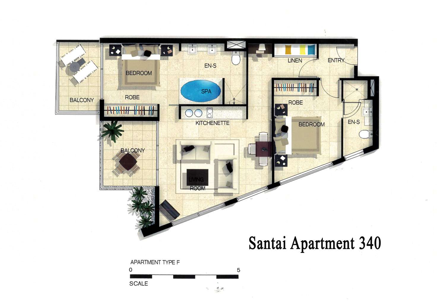 Floorplan of Homely unit listing, Lot 114 Unit 340/9 Dianella Drive, Casuarina NSW 2487