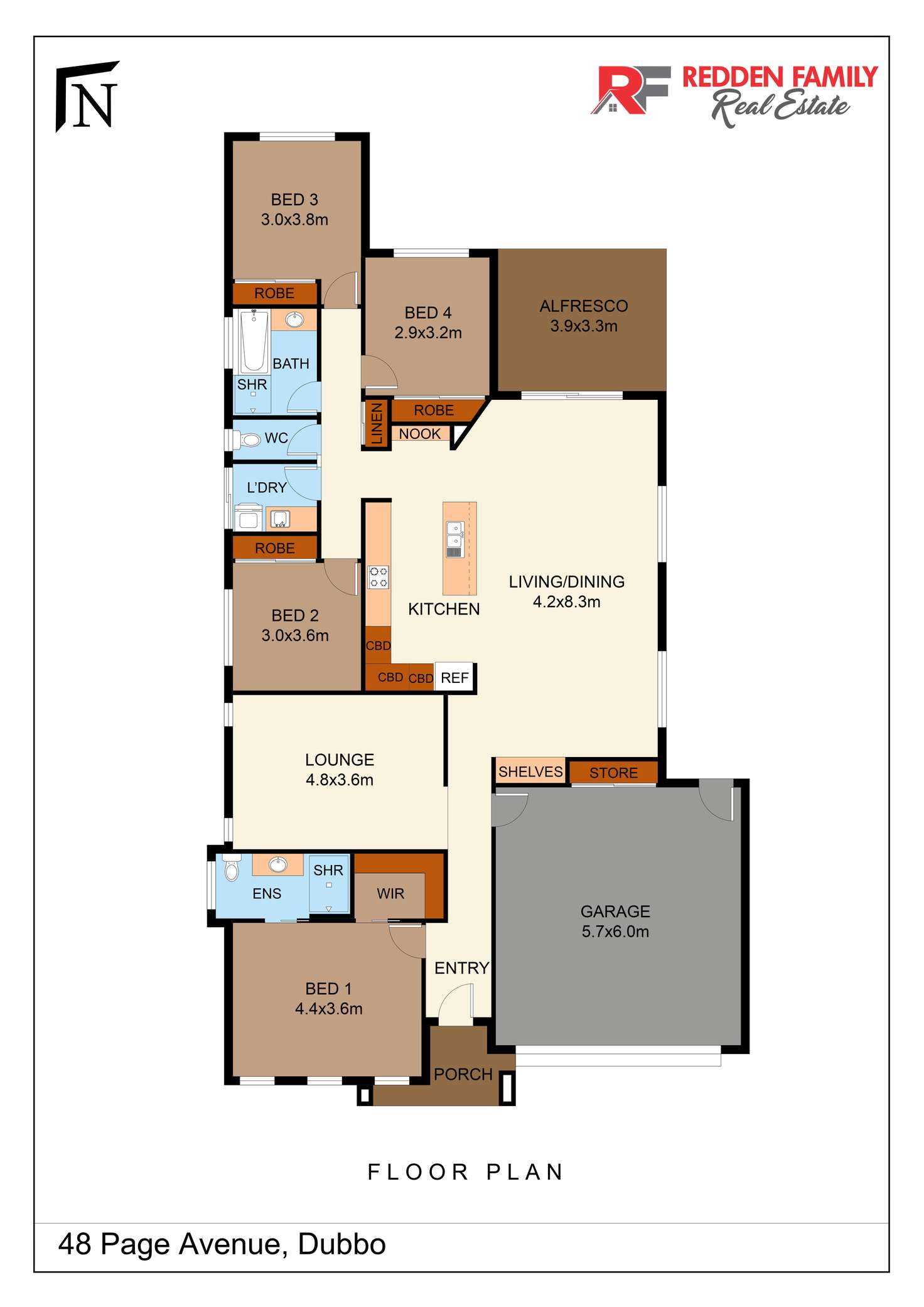 Floorplan of Homely house listing, 48 Page Avenue, Dubbo NSW 2830