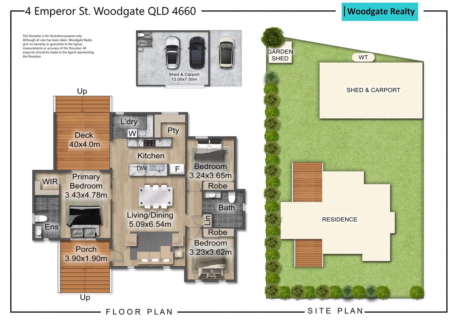 Floorplan of Homely house listing, 4 Emperor St, Woodgate QLD 4660