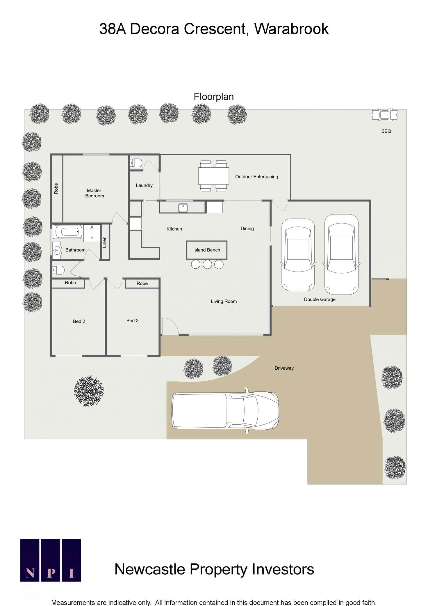 Floorplan of Homely house listing, 38A Decora Crescent, Warabrook NSW 2304