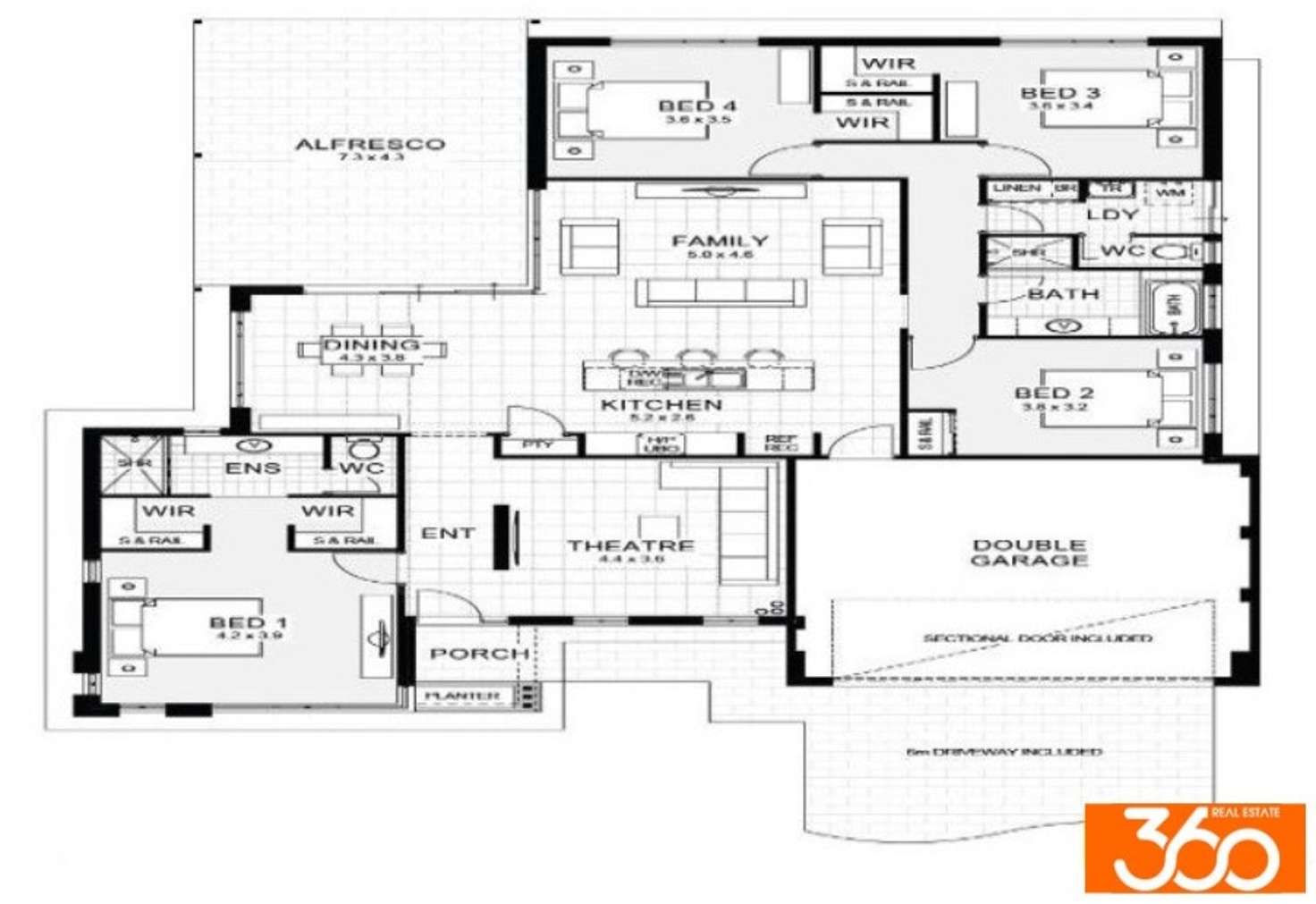 Floorplan of Homely house listing, 1 Savello Place, Brabham WA 6055