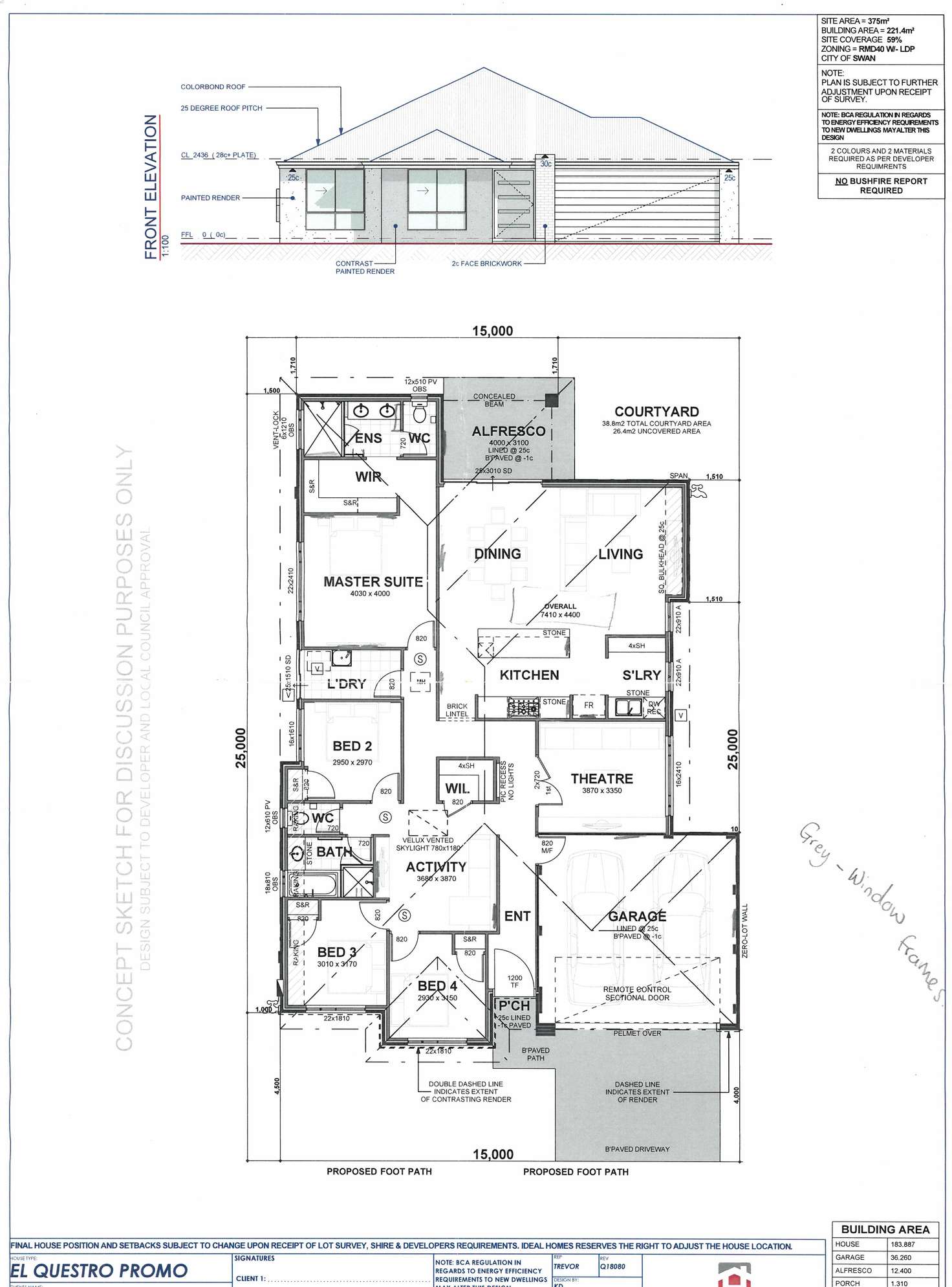 Floorplan of Homely house listing, 7 Vermilion Vista, Brabham WA 6055