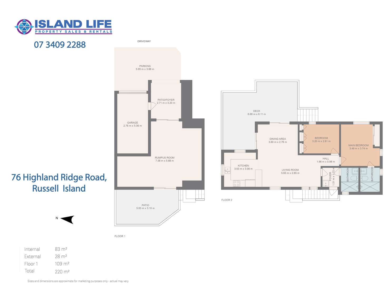 Floorplan of Homely house listing, 76 Highland Ridge Road, Russell Island QLD 4184