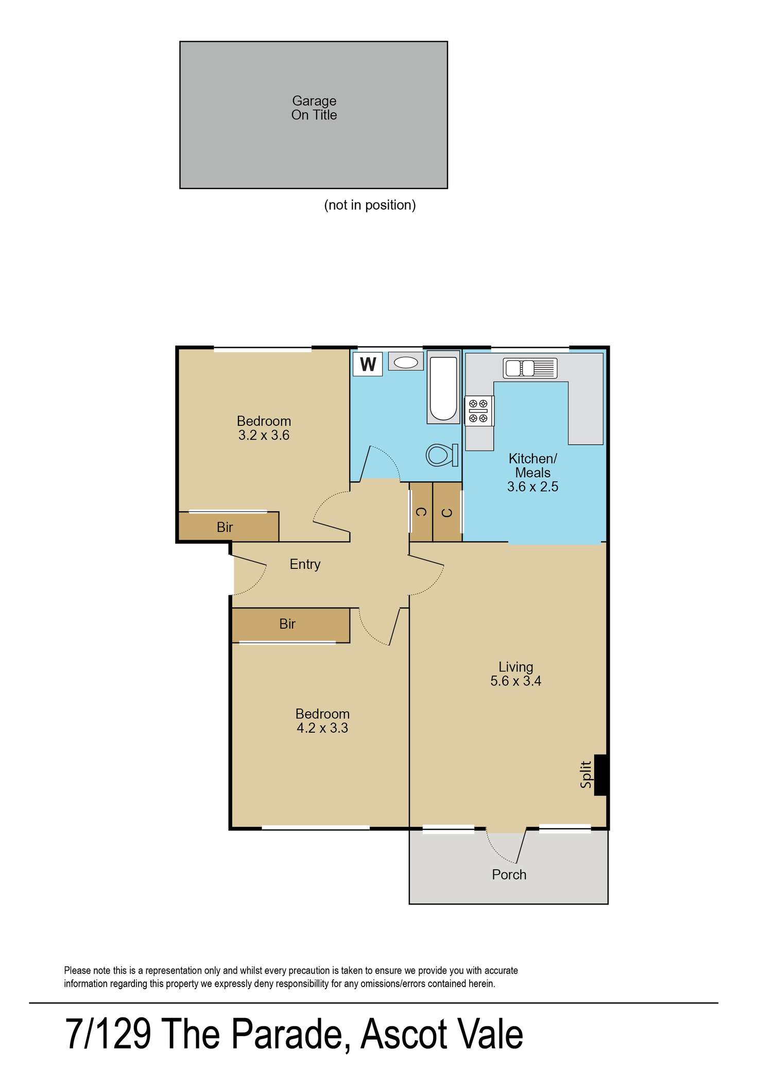 Floorplan of Homely apartment listing, 7/129 The Parade, Ascot Vale VIC 3032