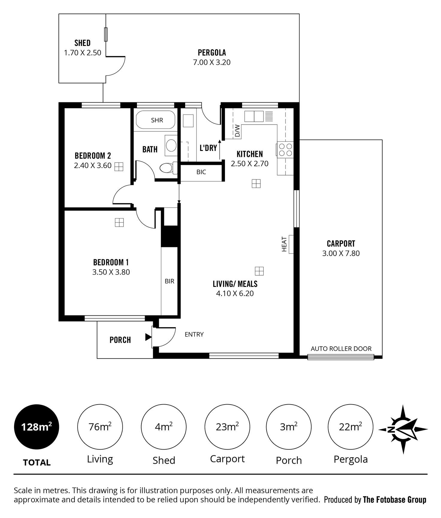 Floorplan of Homely unit listing, 2/78-80 Devitt Avenue, Firle SA 5070