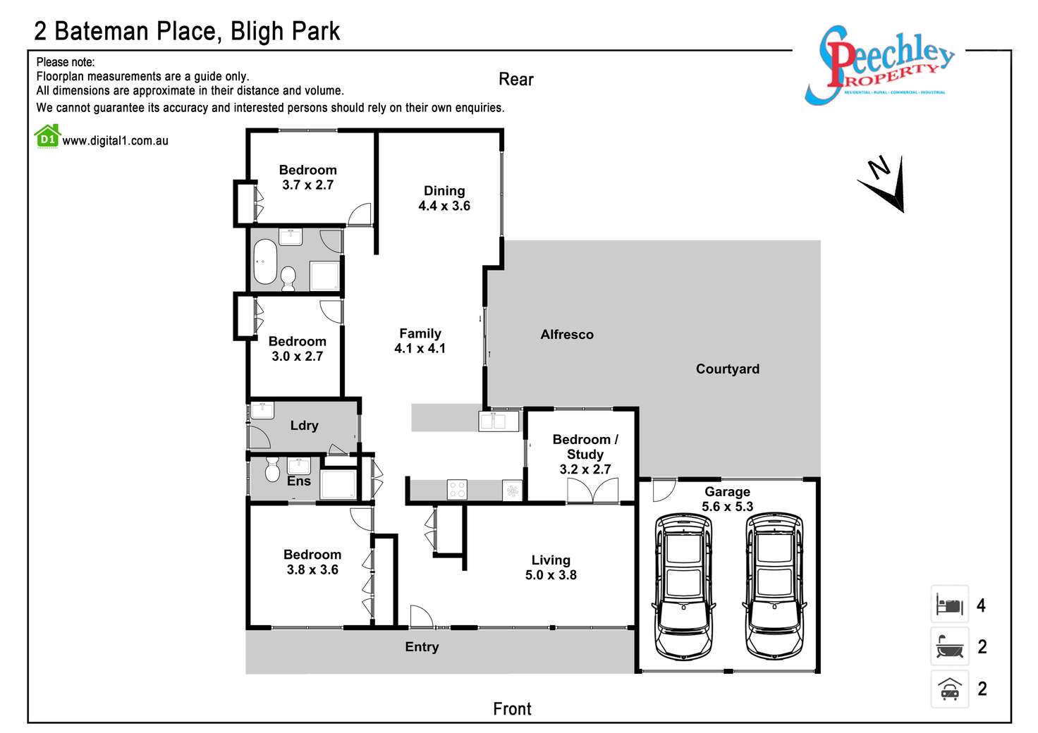 Floorplan of Homely house listing, 2 Bateman Place, Bligh Park NSW 2756