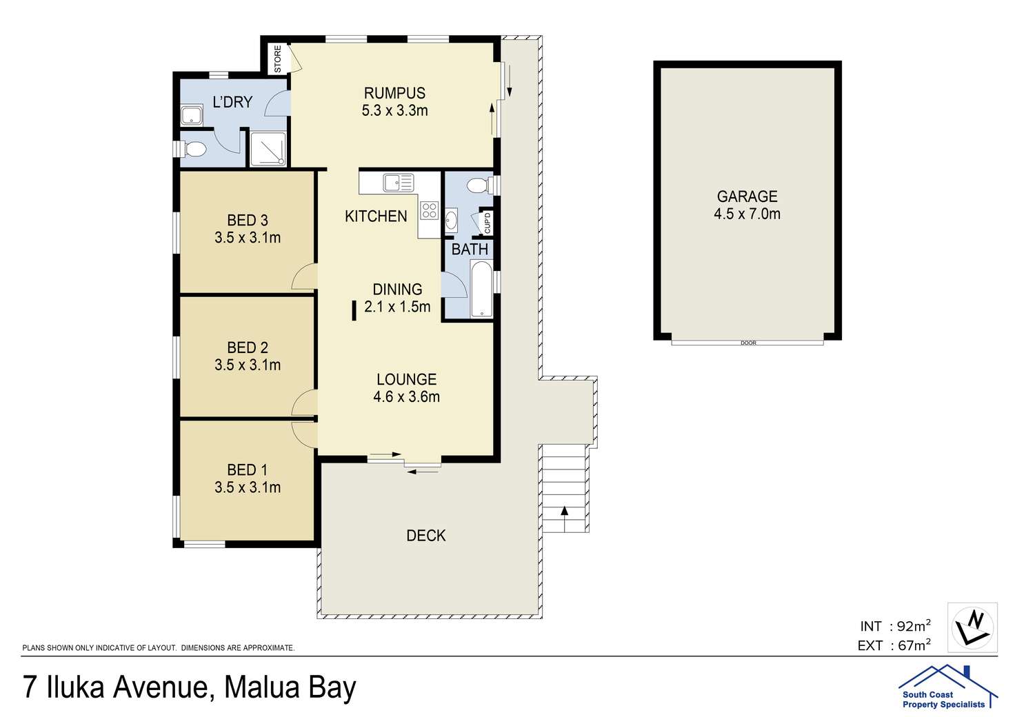 Floorplan of Homely house listing, 7 Iluka Avenue, Malua Bay NSW 2536