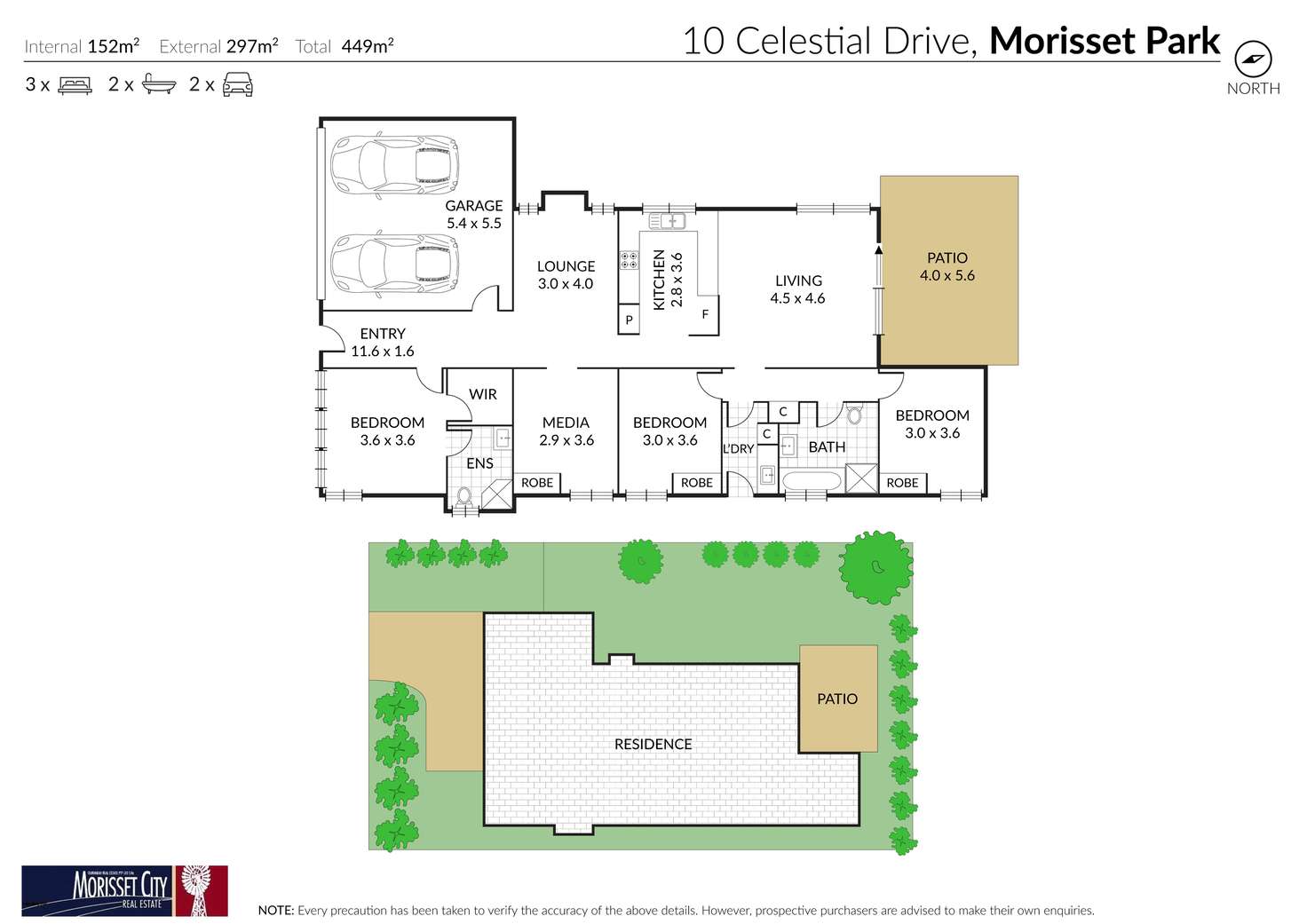 Floorplan of Homely house listing, 10 Celestial Drive, Morisset Park NSW 2264