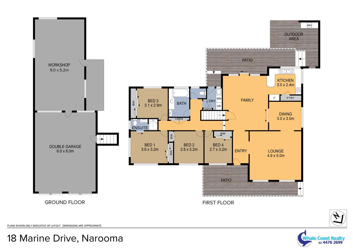 Floorplan of Homely house listing, 18 Marine Drive, Narooma NSW 2546