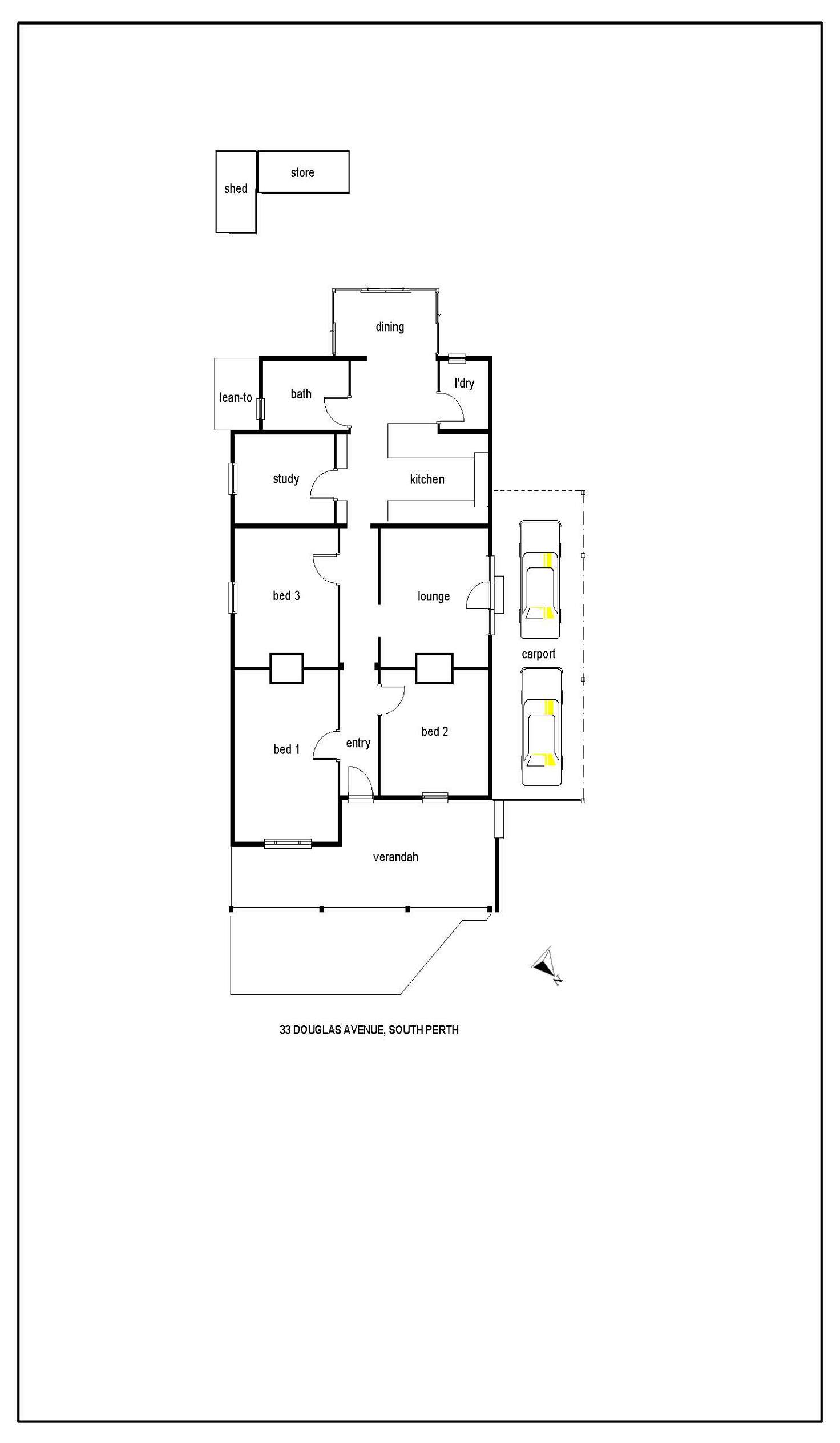 Floorplan of Homely house listing, 33 Douglas Avenue, South Perth WA 6151