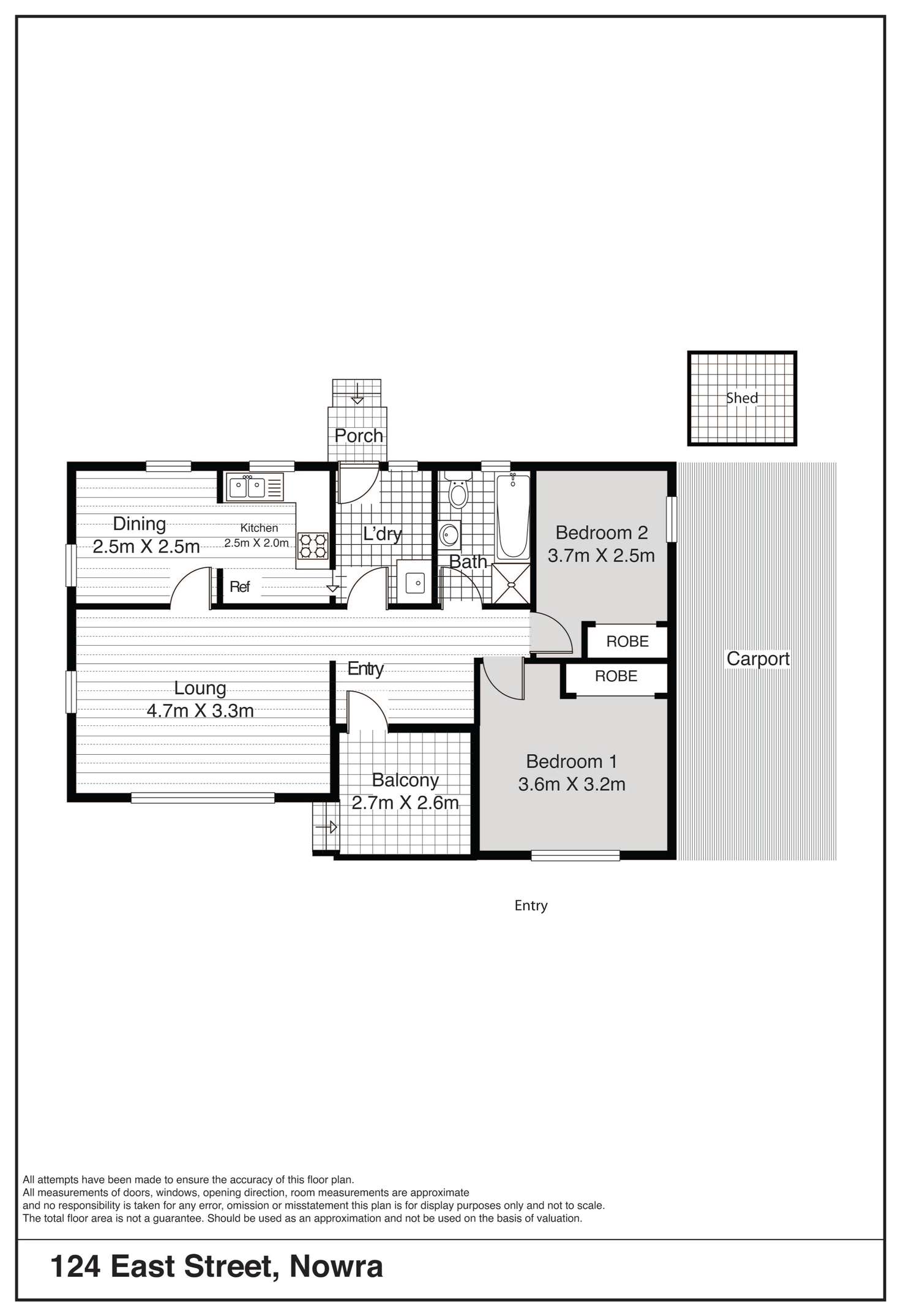 Floorplan of Homely house listing, 124 East Street, Nowra NSW 2541