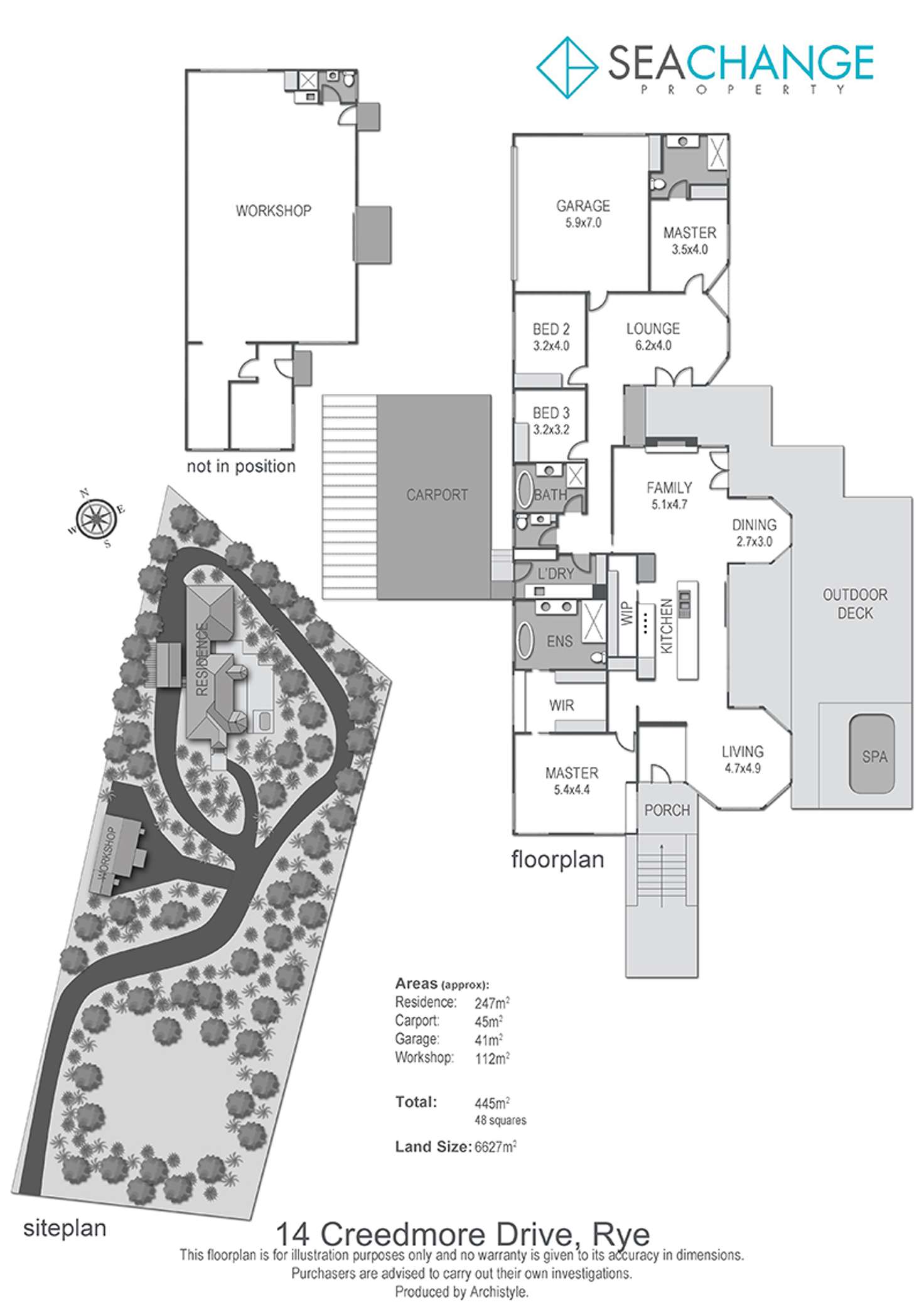 Floorplan of Homely house listing, 14 Creedmore Drive, Rye VIC 3941