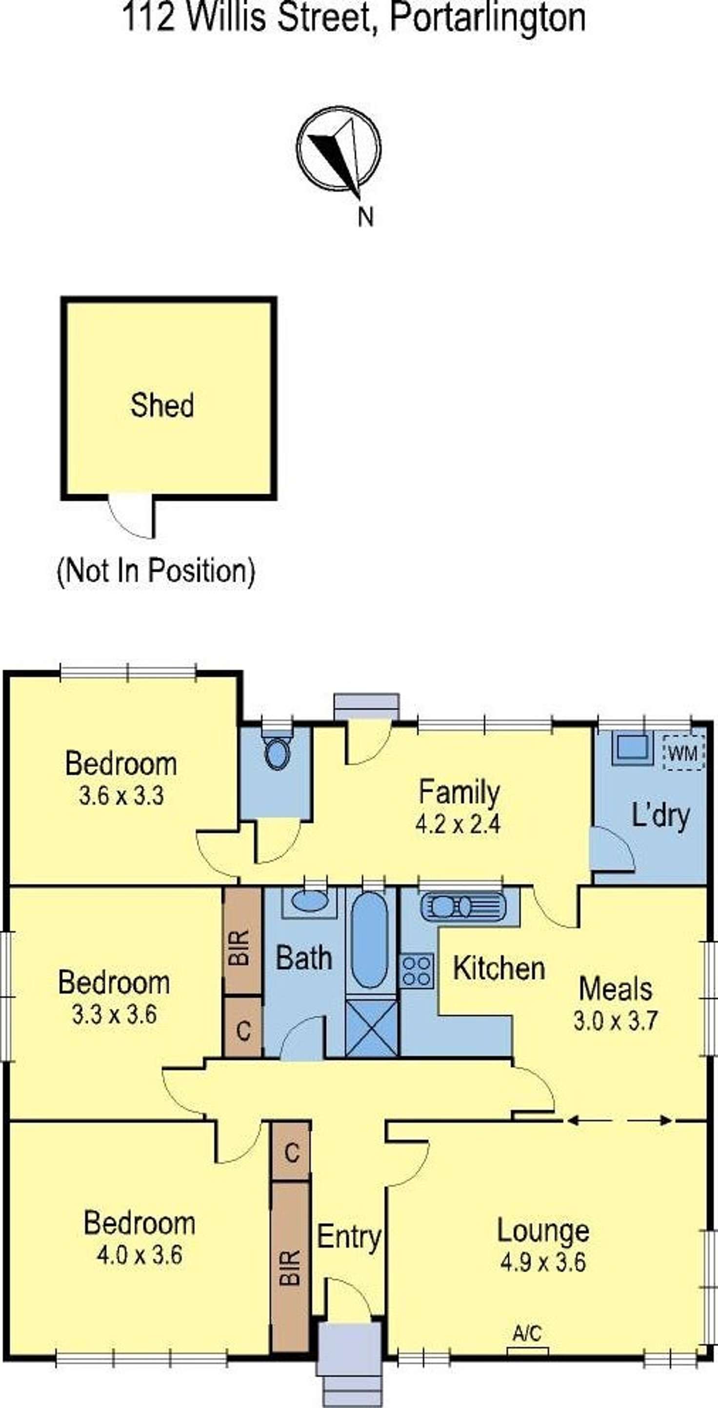 Floorplan of Homely house listing, 112 Willis Street, Portarlington VIC 3223
