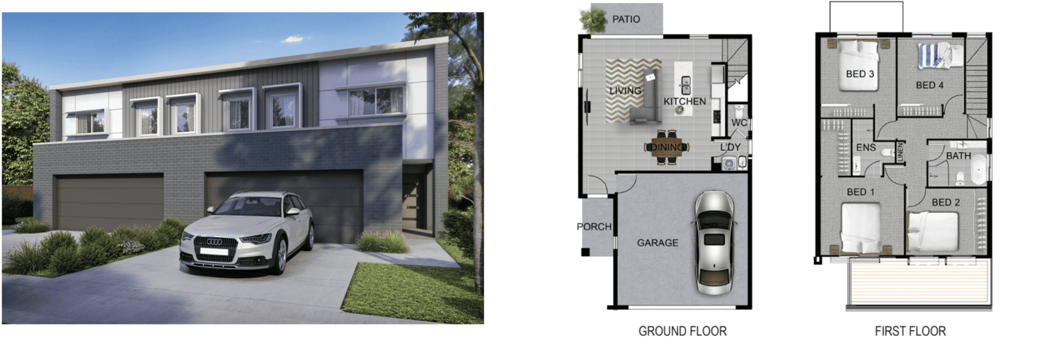 Floorplan of Homely townhouse listing, TBA Handford Road, Taigum QLD 4018