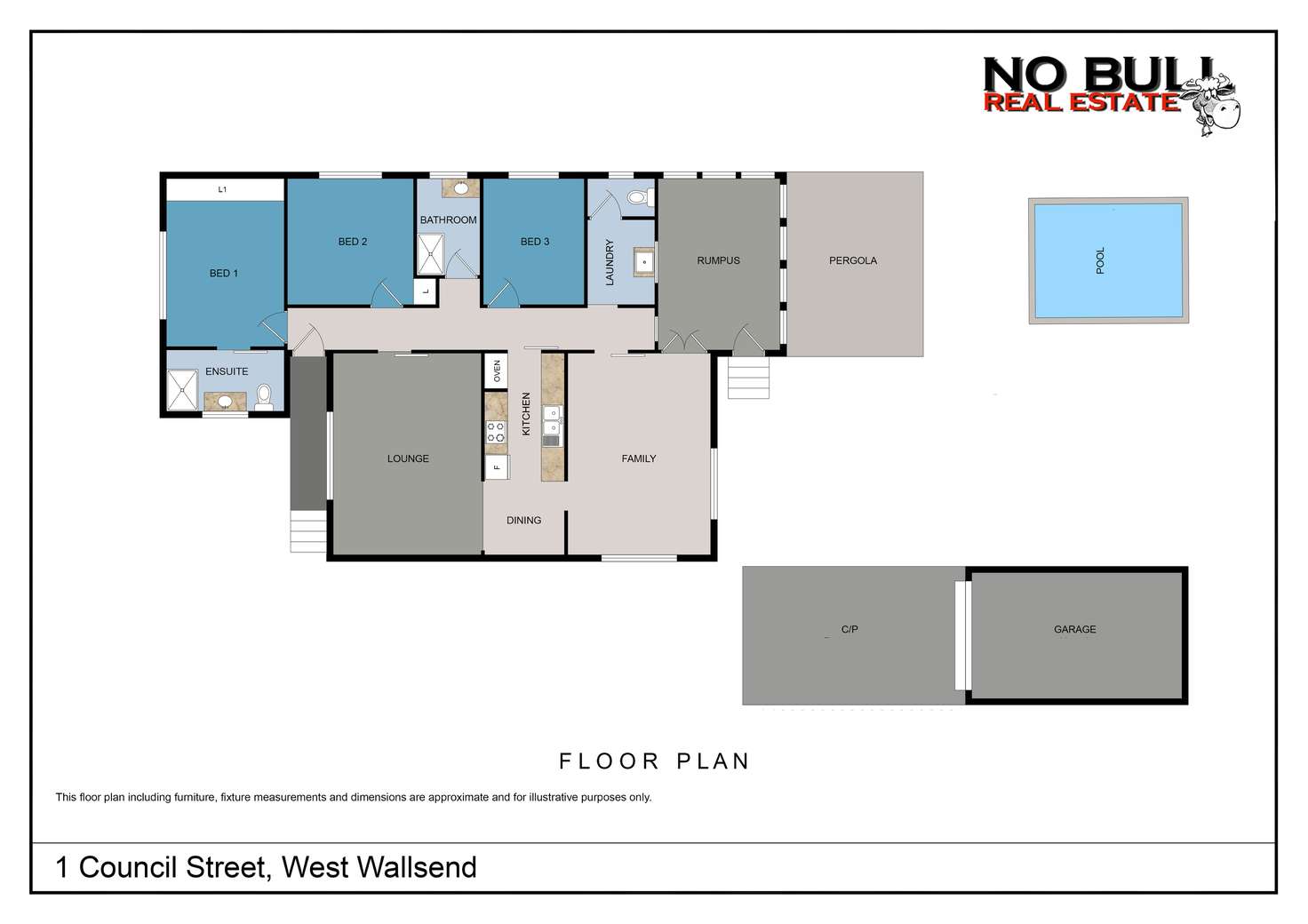 Floorplan of Homely house listing, 1 Council Street, West Wallsend NSW 2286