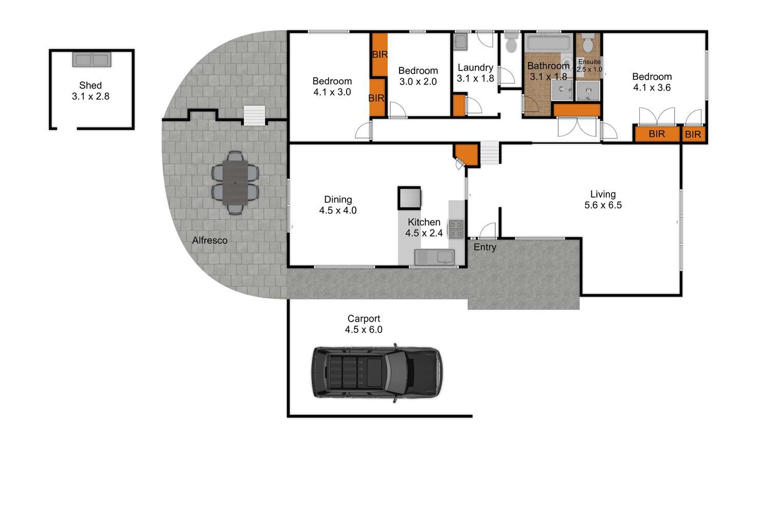 Floorplan of Homely house listing, 102 Manning Drive, Churchill VIC 3842