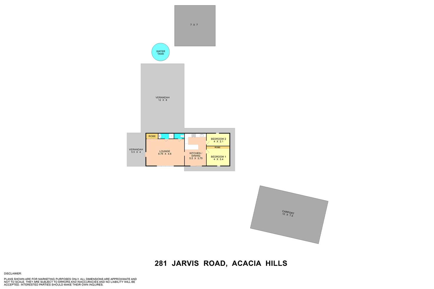 Floorplan of Homely house listing, 281 Jarvis Road, Acacia Hills NT 822