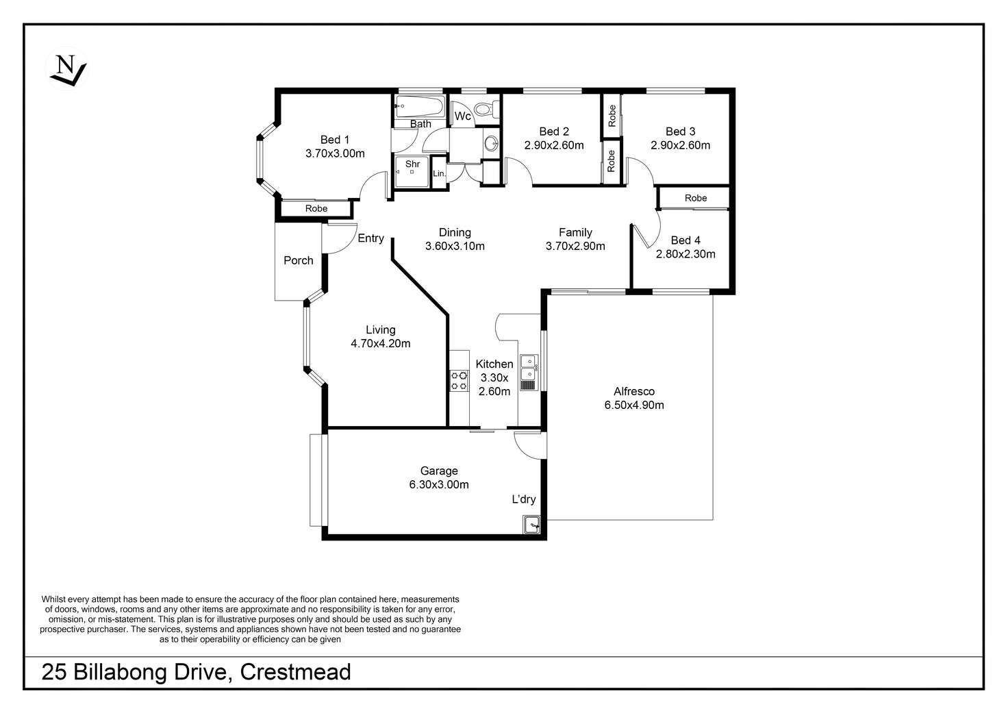 Floorplan of Homely house listing, 25 Billabong Drive, Crestmead QLD 4132