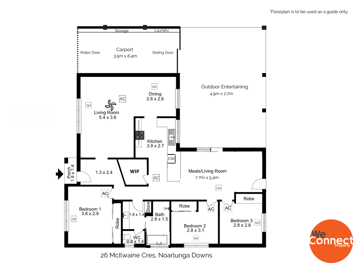 Floorplan of Homely house listing, 26 McIlwaine Crescent, Noarlunga Downs SA 5168