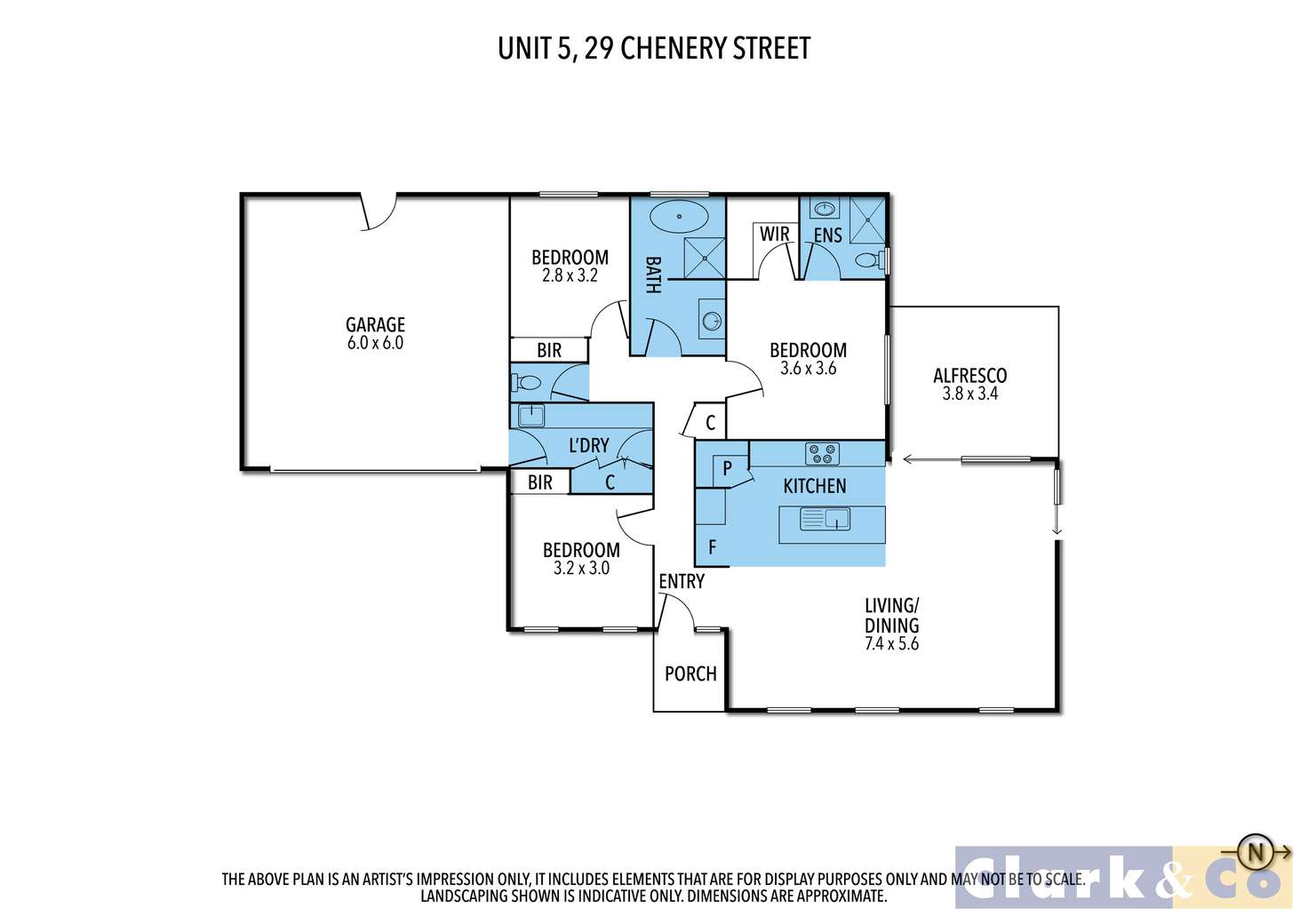 Floorplan of Homely unit listing, 1-6/29 Chenery Street, Mansfield VIC 3722