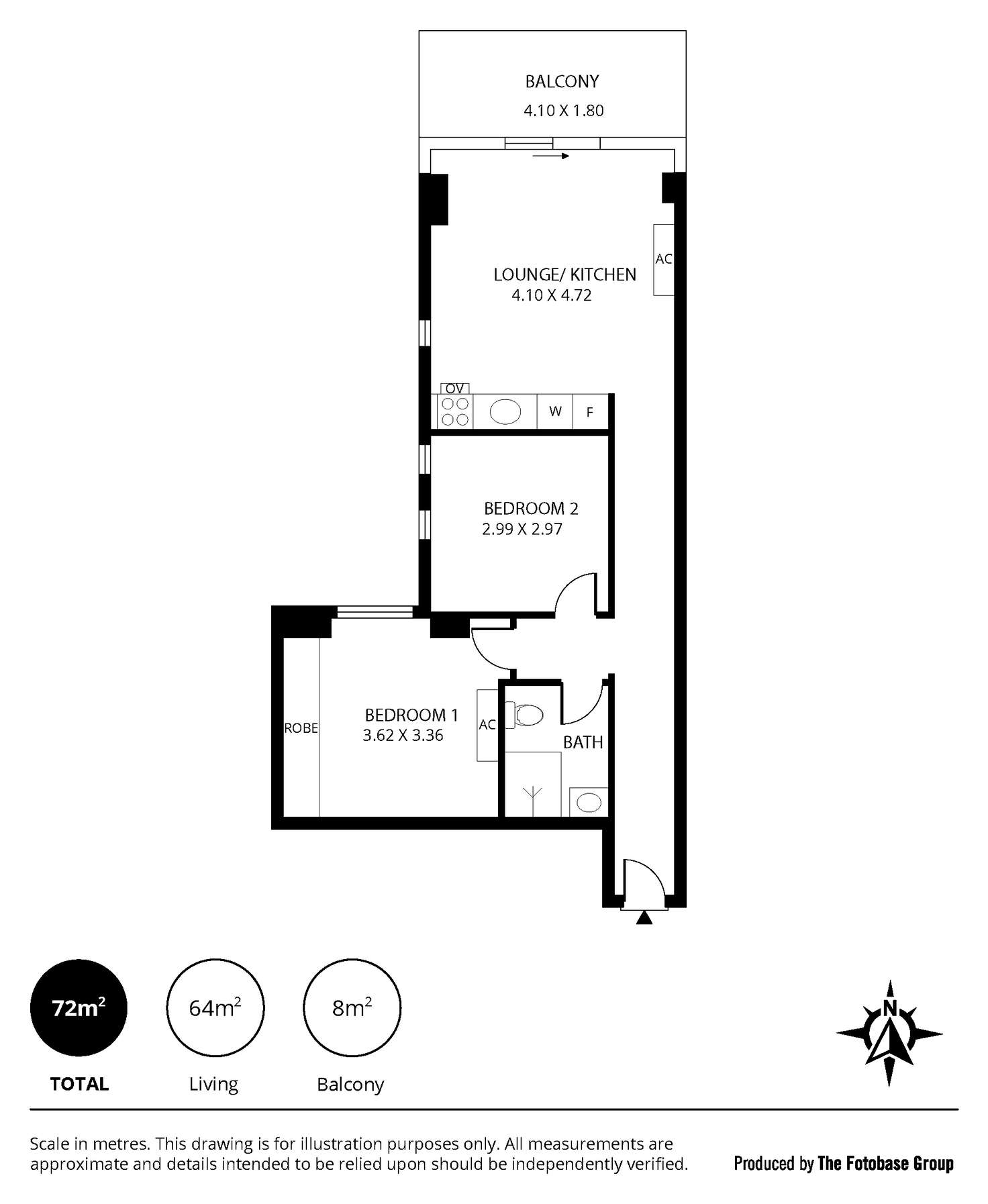 Floorplan of Homely apartment listing, 1101/10 Balfours Way, Adelaide SA 5000