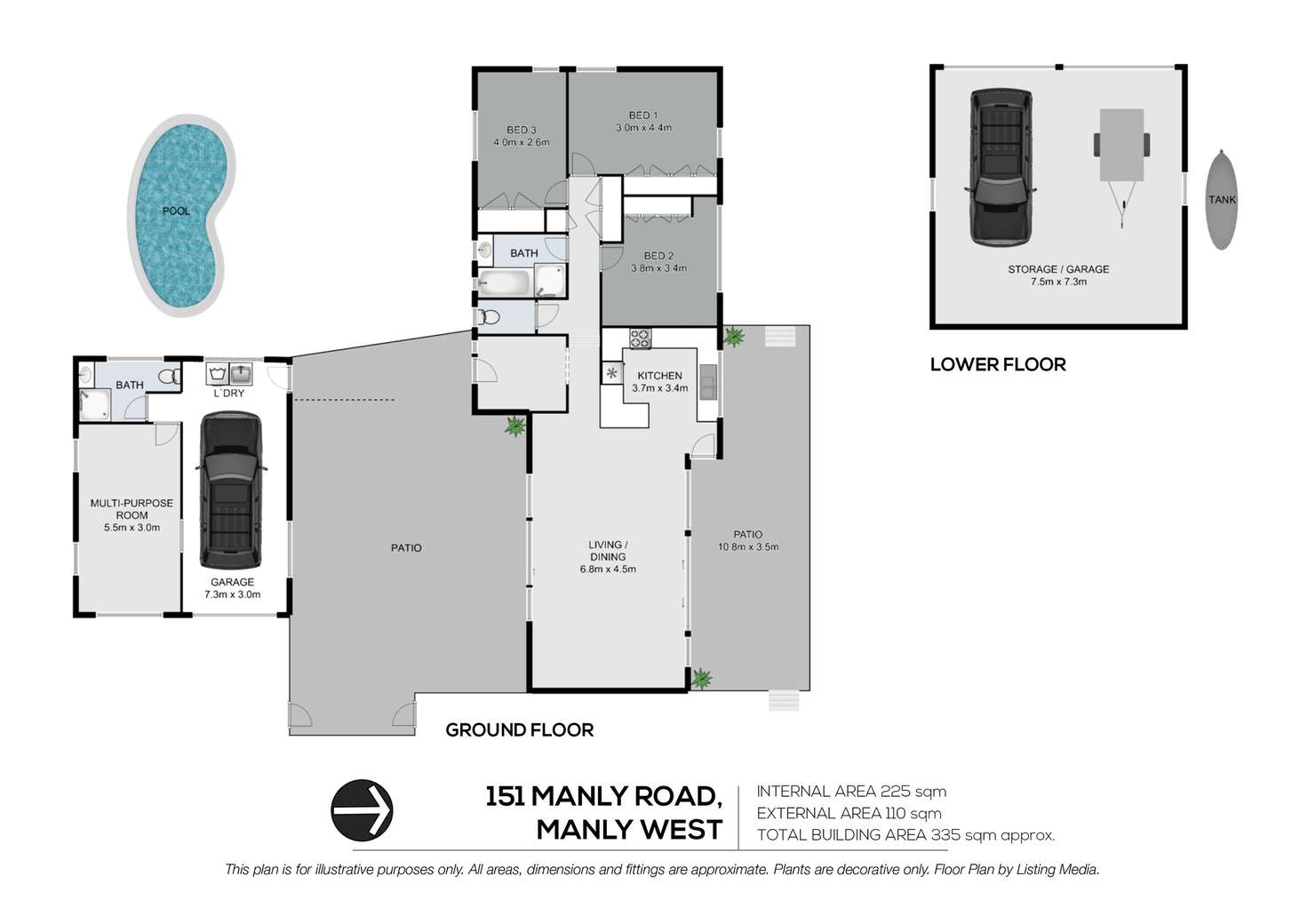 Floorplan of Homely house listing, 151 Manly Road, Manly West QLD 4179