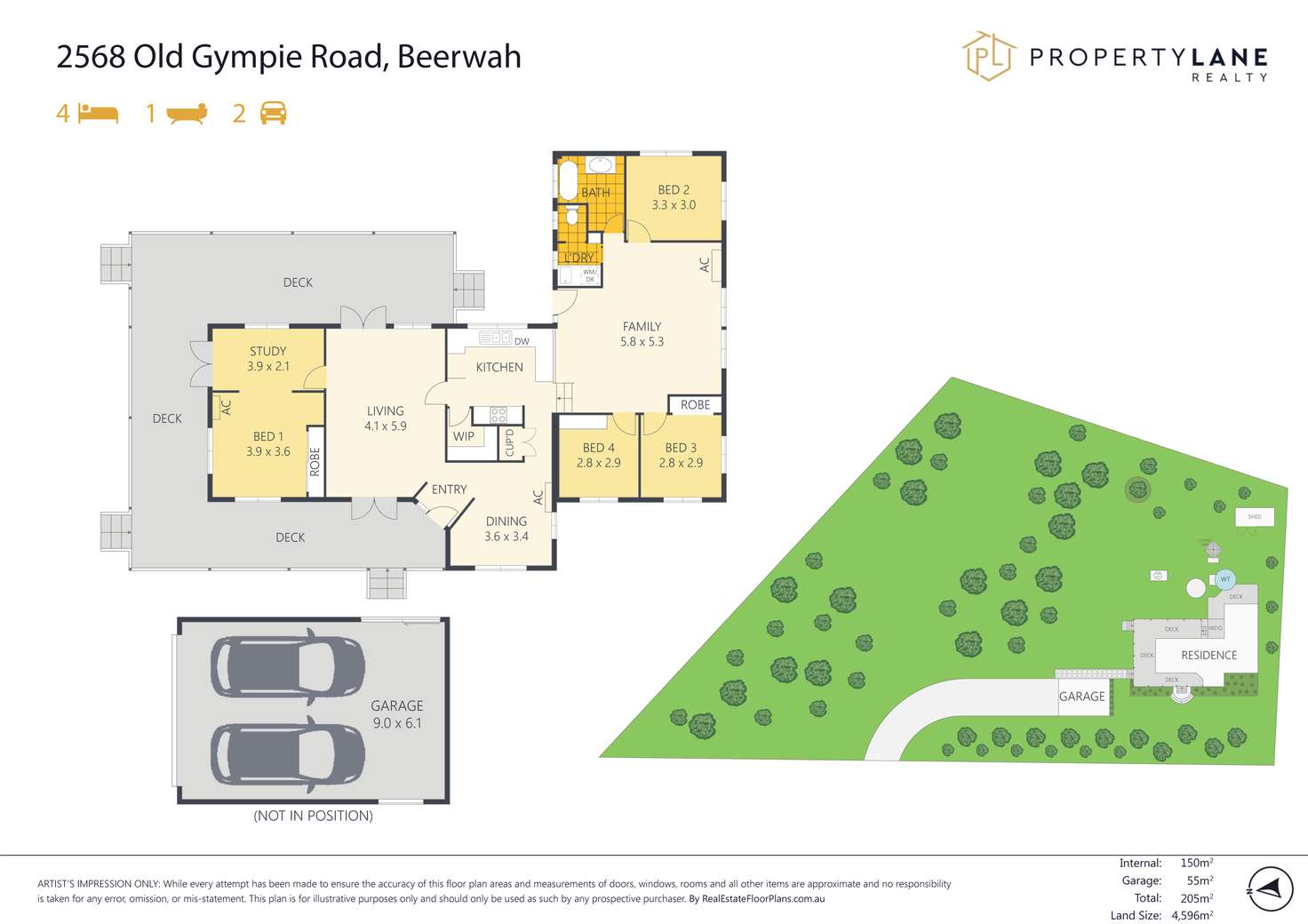 Floorplan of Homely house listing, 2568 Old Gympie Road, Beerwah QLD 4519