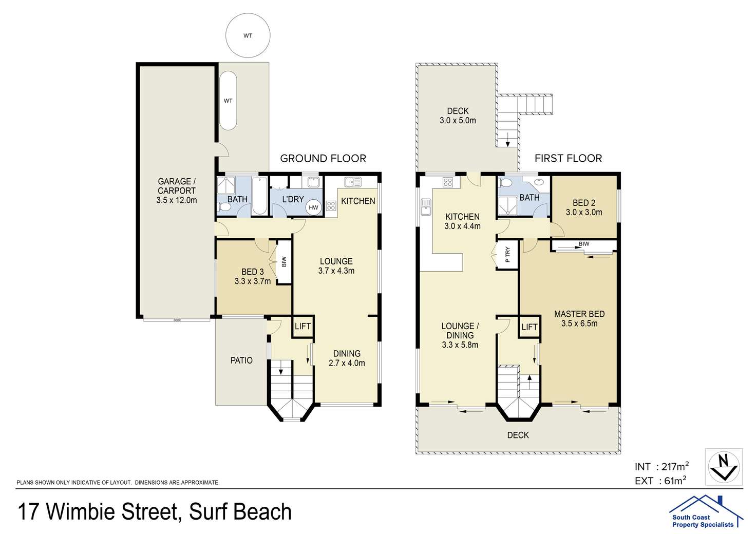 Floorplan of Homely house listing, 17 Wimbie Street, Surf Beach NSW 2536