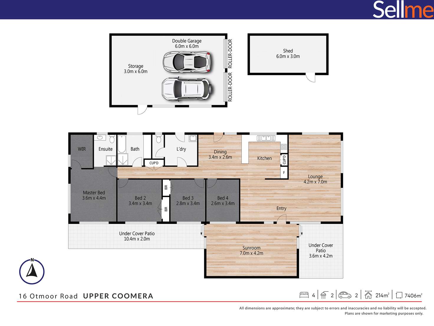 Floorplan of Homely house listing, 16 Otmoor Road, Upper Coomera QLD 4209