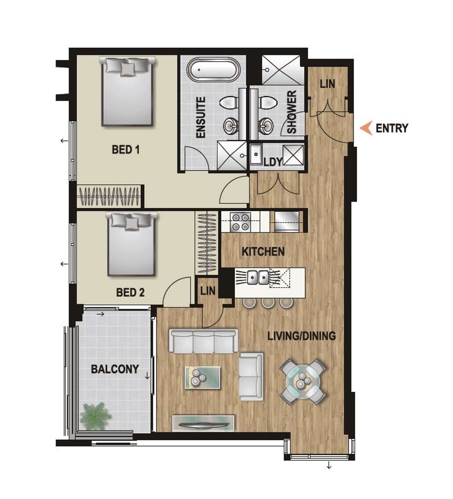 Floorplan of Homely apartment listing, 151/1 William Street, Lewisham NSW 2049