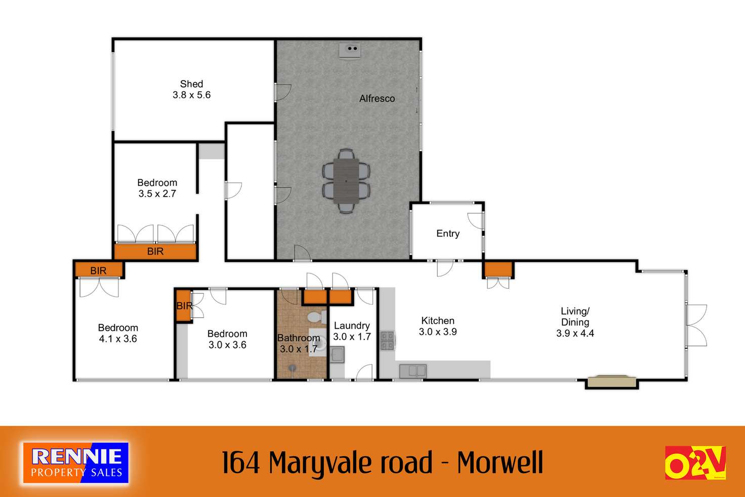 Floorplan of Homely house listing, 164 Maryvale Road, Morwell VIC 3840
