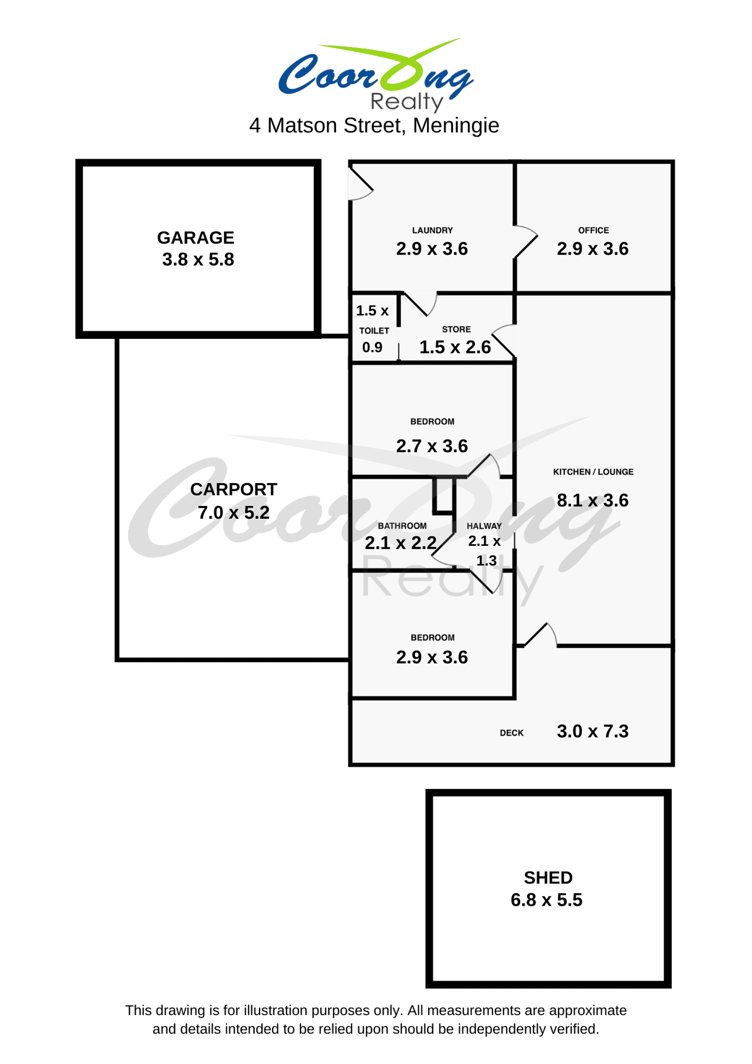 Floorplan of Homely house listing, 4 Matson Street, Meningie SA 5264