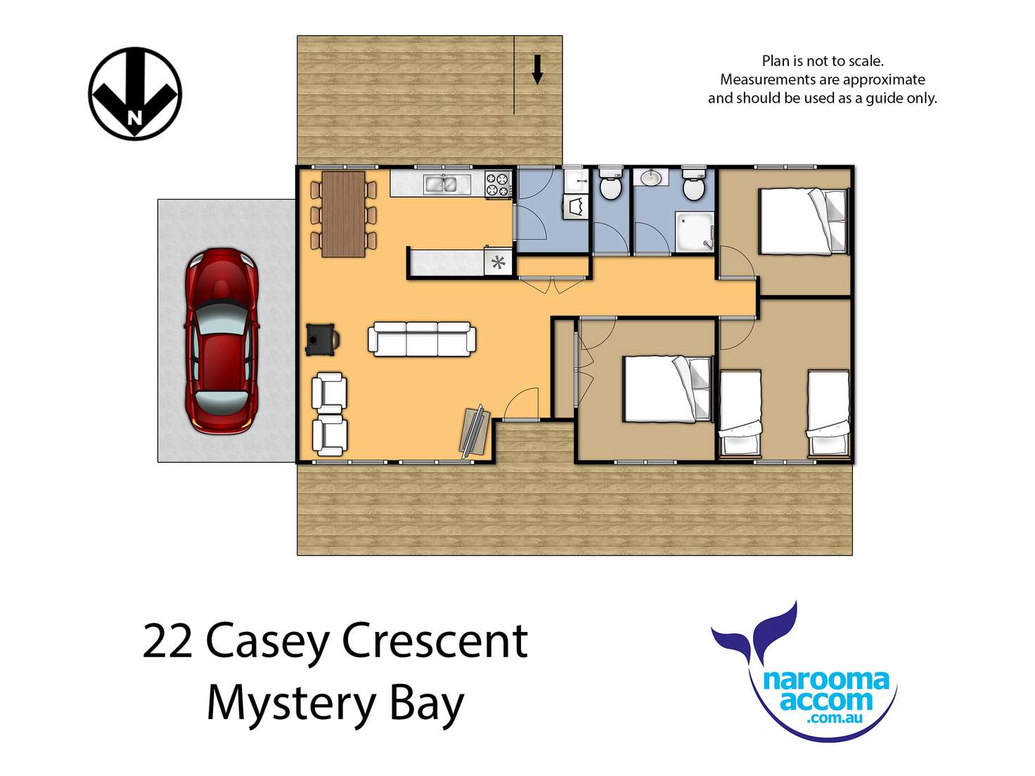 Floorplan of Homely house listing, 22 Casey Cres, Mystery Bay NSW 2546