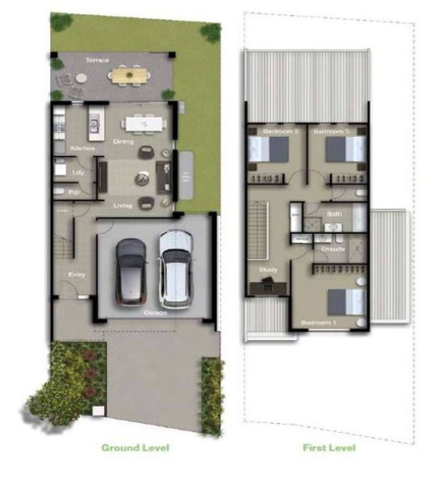 Floorplan of Homely townhouse listing, 24 North Quay Circuit, Hope Island QLD 4212